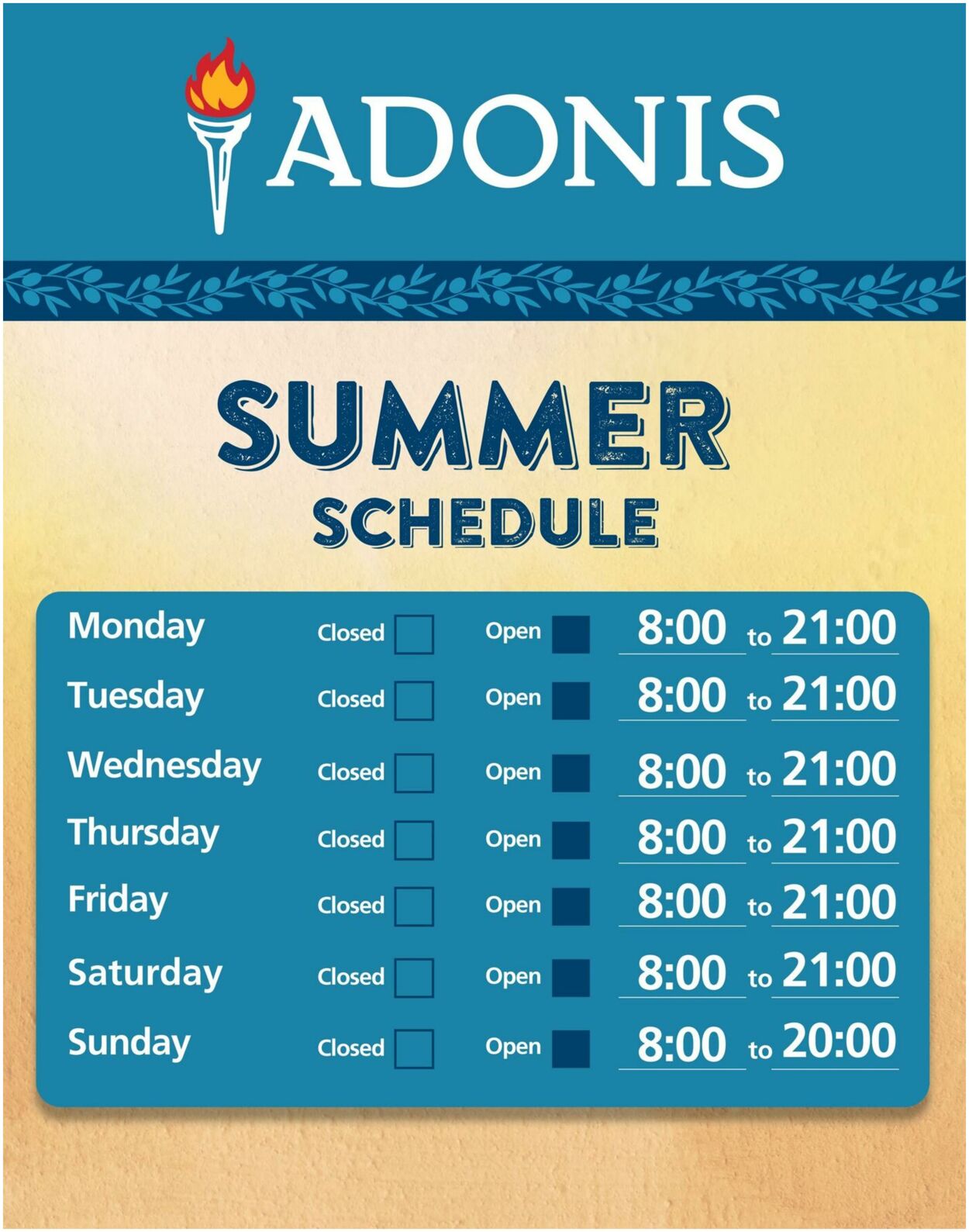 Flyer Adonis 31.07.2025 - 06.08.2025