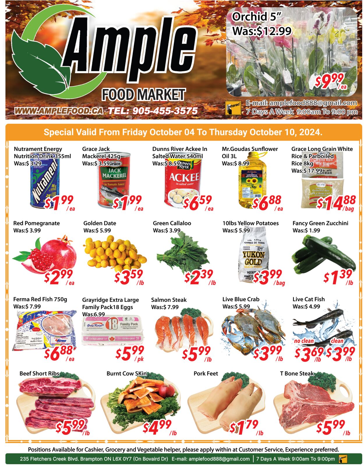 Ample Food Market Promotional flyers