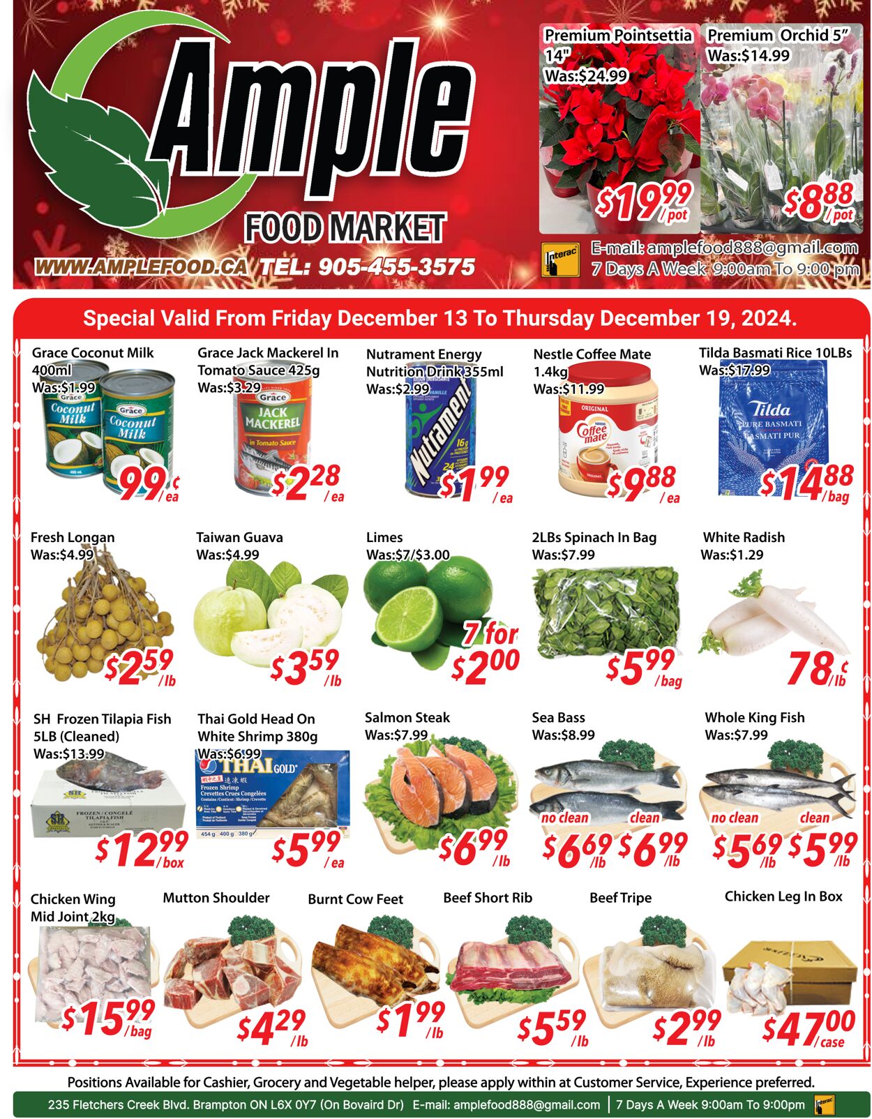 Flyer Ample Food Market 13.12.2024 - 19.12.2024