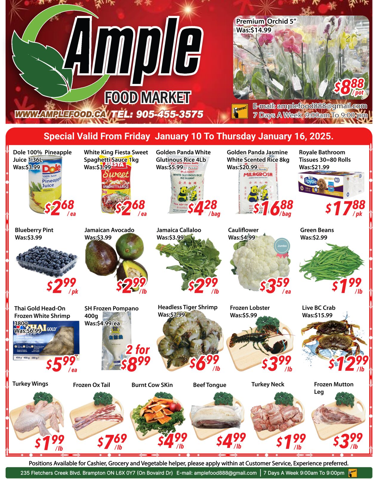 Ample Food Market Promotional flyers