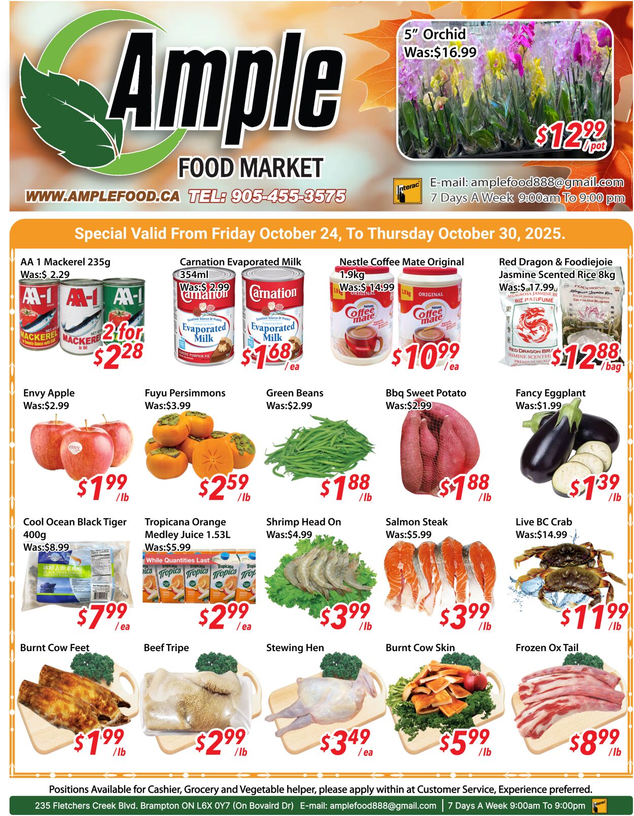 Flyer Ample Food Market 24.10.2025 - 30.10.2025