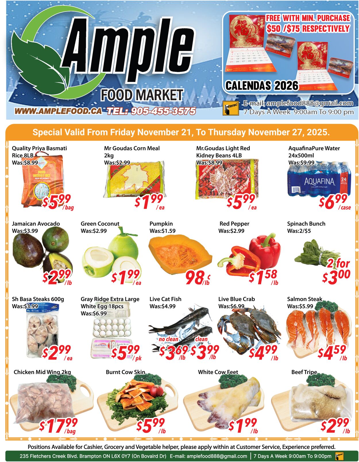 Flyer Ample Food Market 21.11.2025 - 27.11.2025