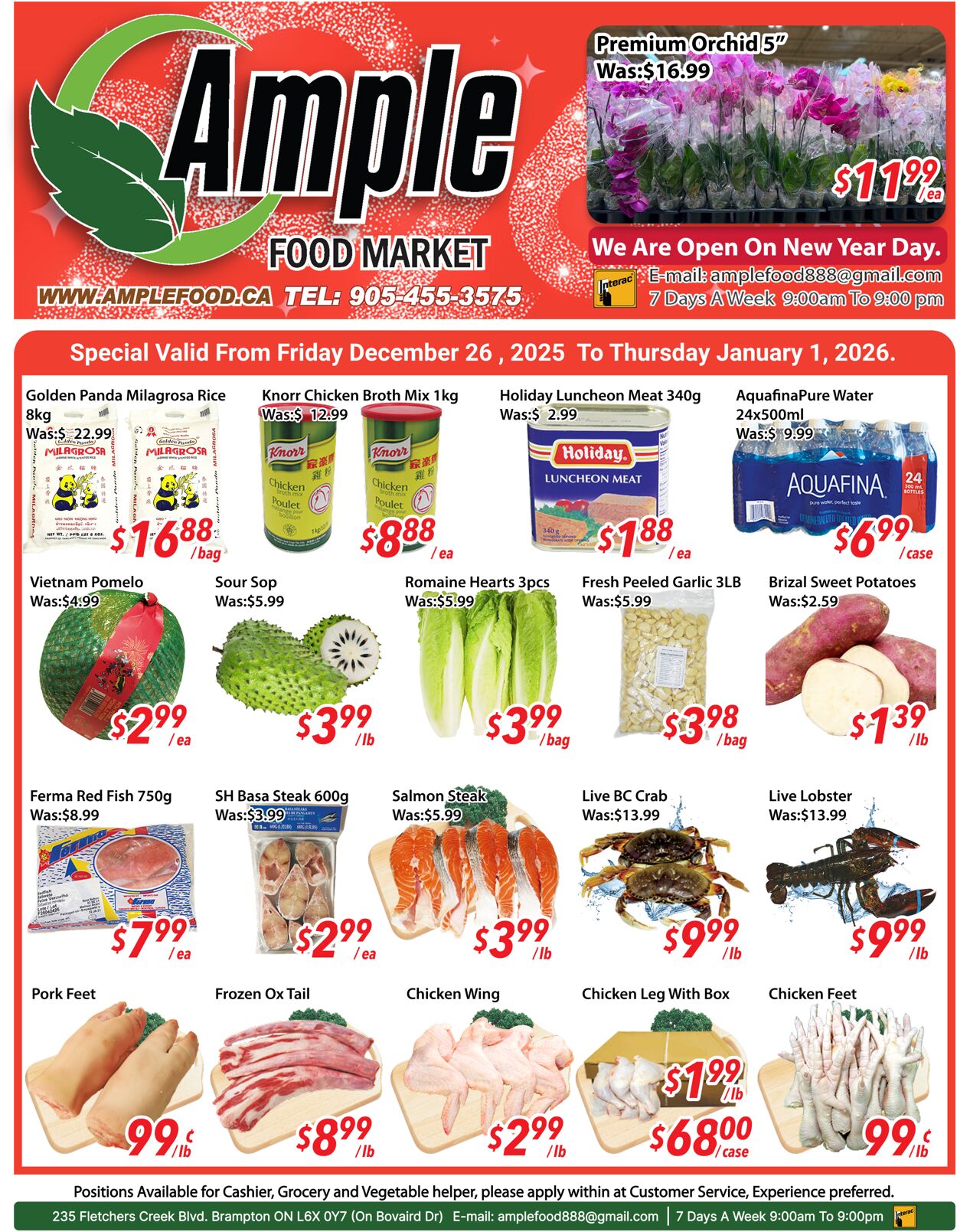 Flyer Ample Food Market 26.12.2025 - 01.01.2026