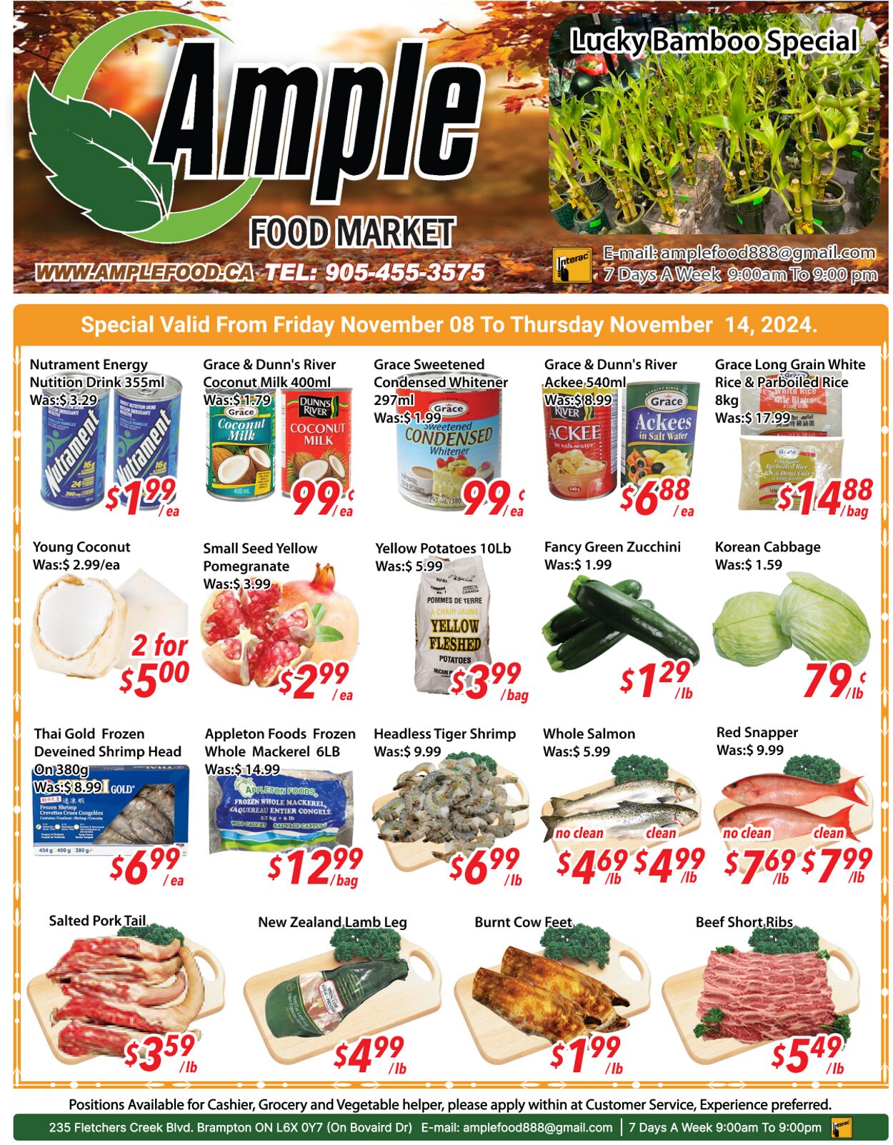 Ample Food Market Promotional flyers