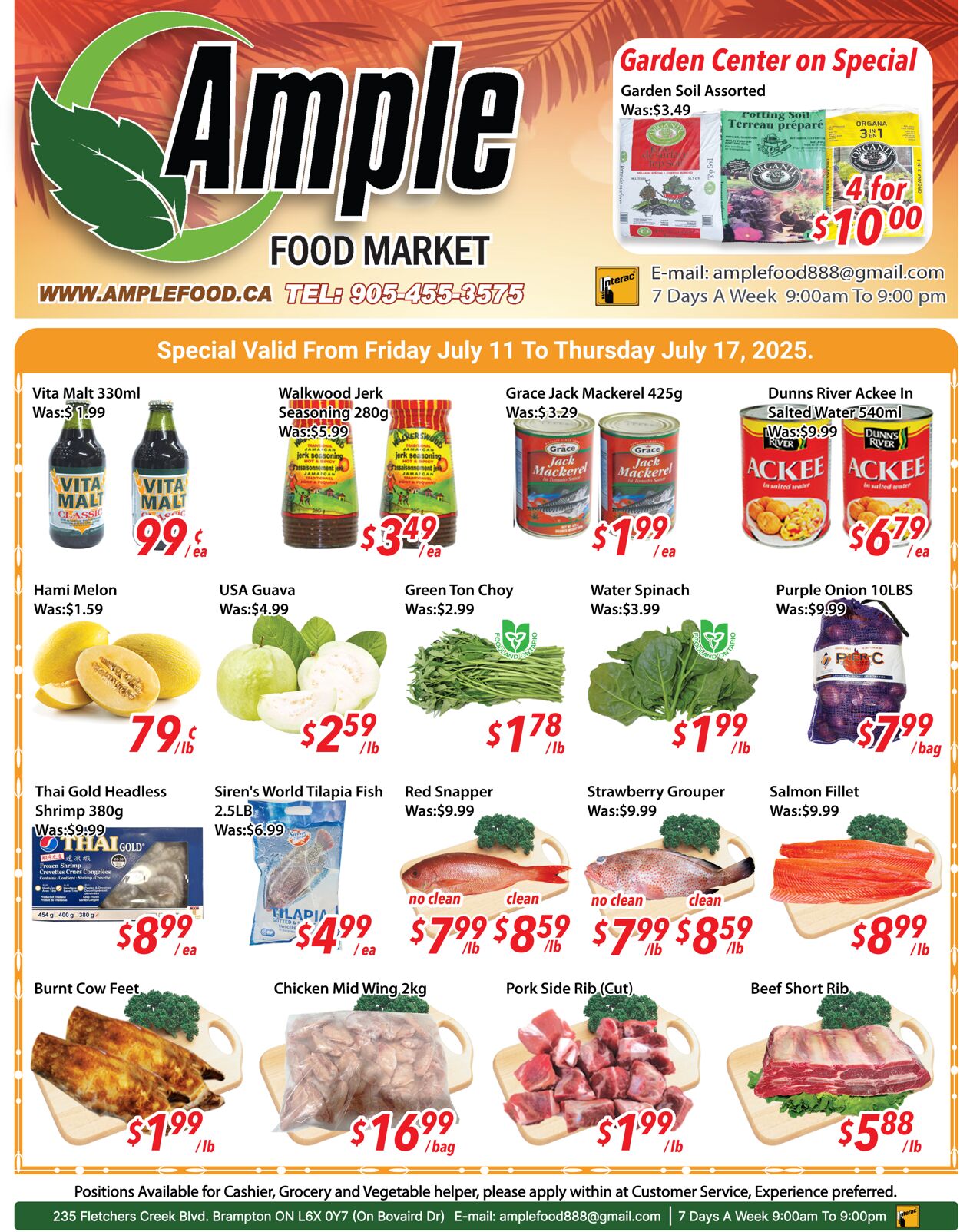 Flyer Ample Food Market 11.07.2025 - 17.07.2025
