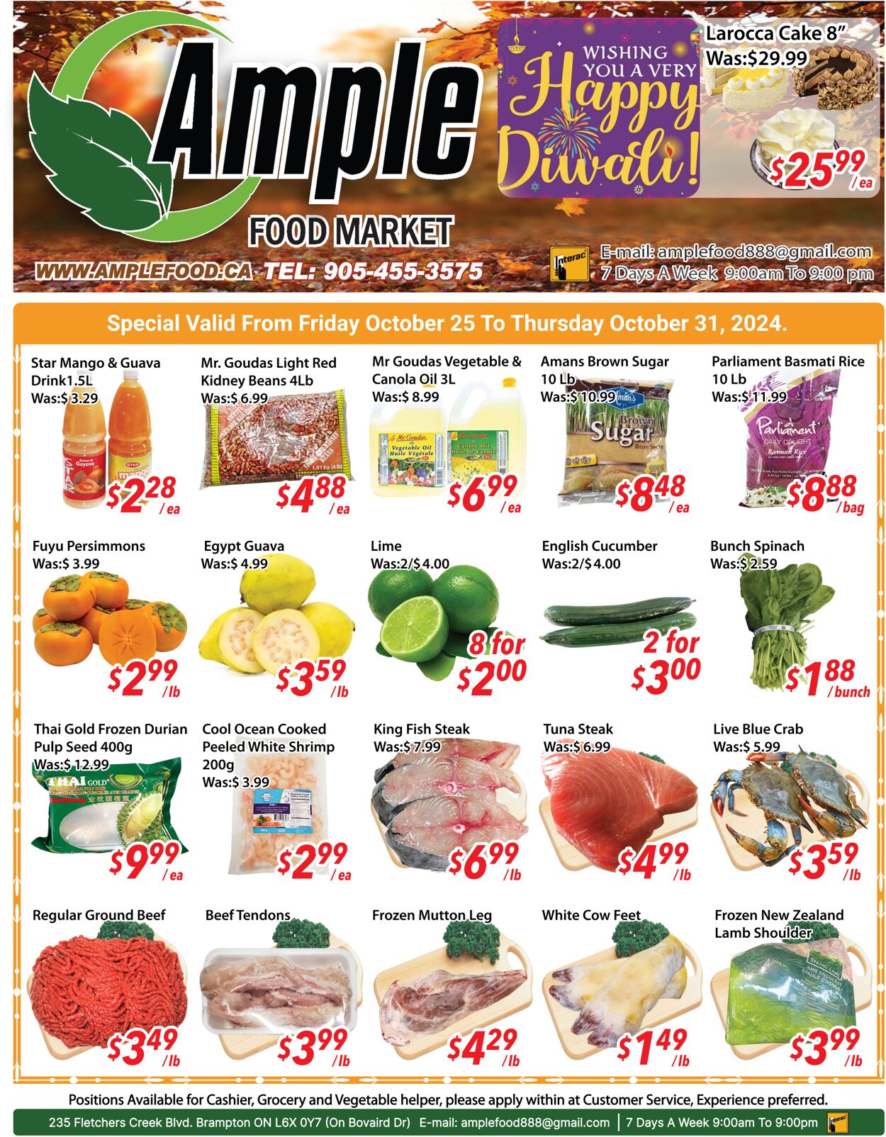 Ample Food Market Promotional flyers