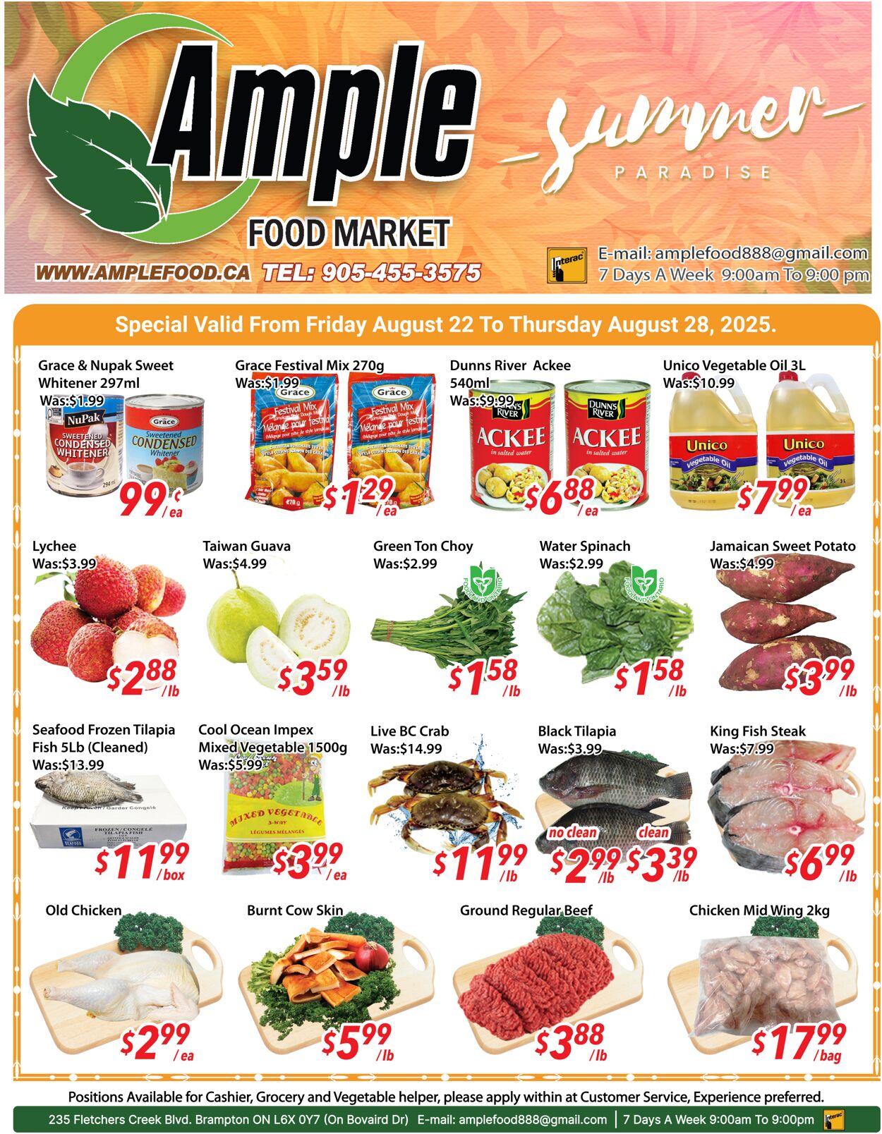 Flyer Ample Food Market 22.08.2025 - 28.08.2025