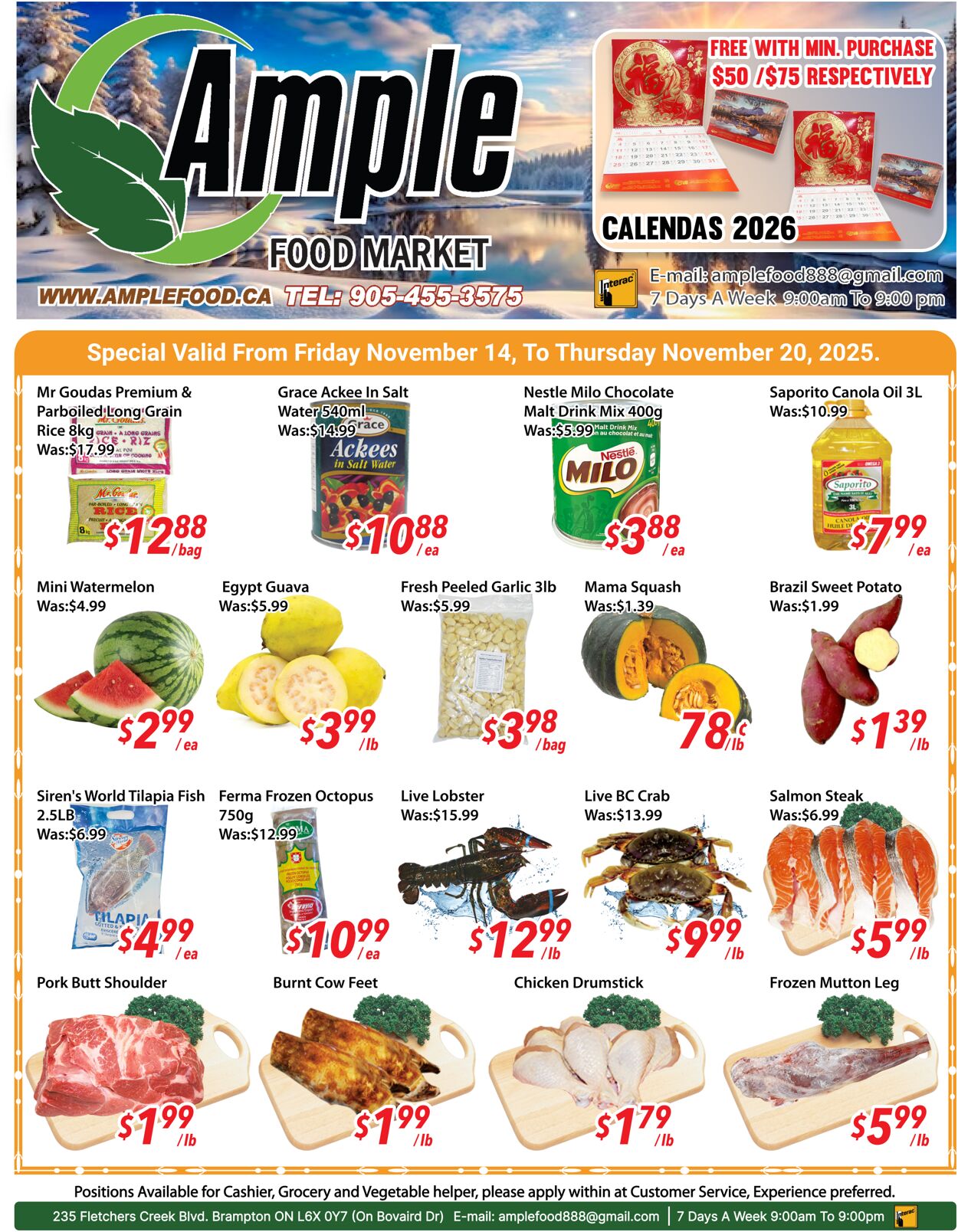 Flyer Ample Food Market 14.11.2025 - 20.11.2025