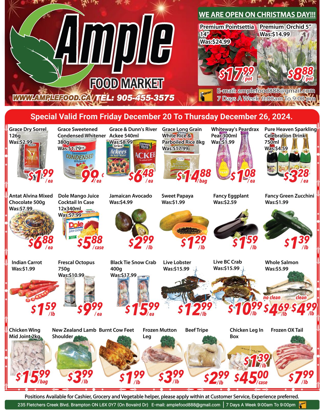 Ample Food Market Promotional flyers