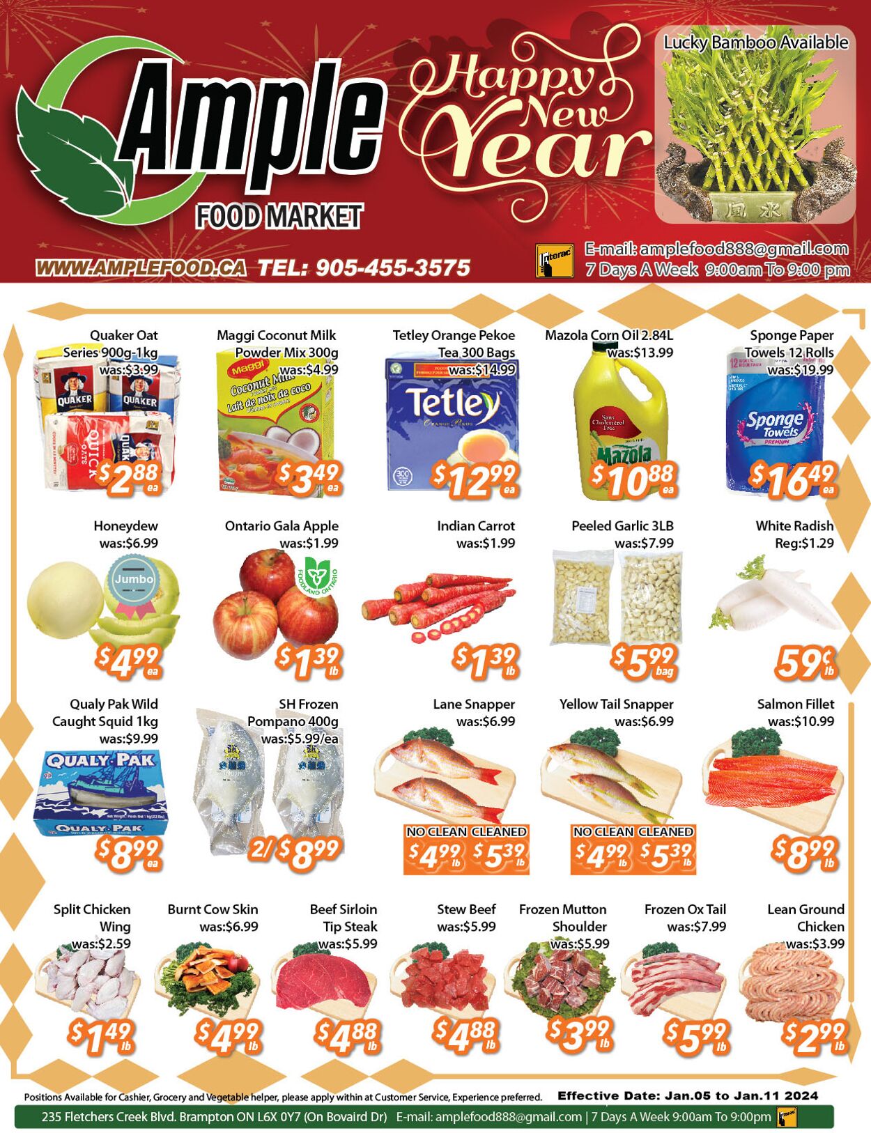 Flyer Ample Food Market 05.01.2024 - 11.01.2024