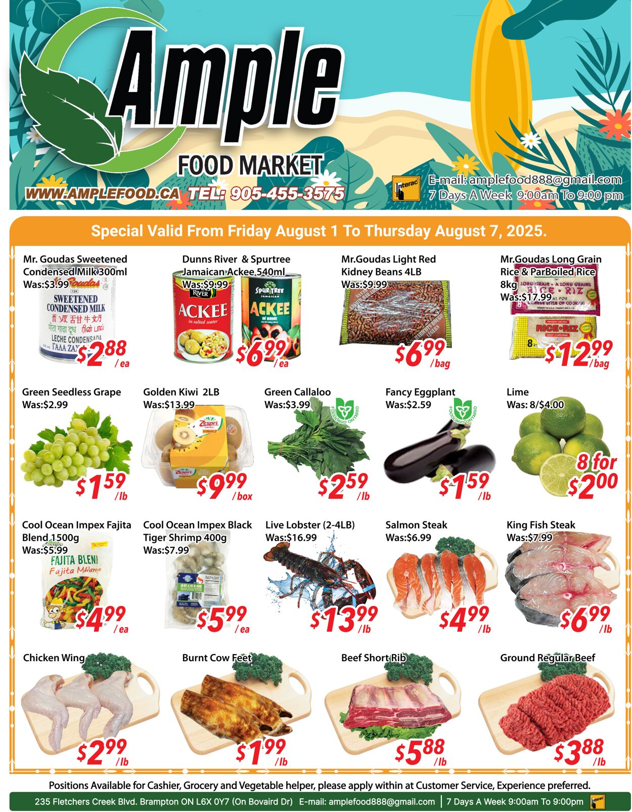 Flyer Ample Food Market 01.08.2025 - 07.08.2025