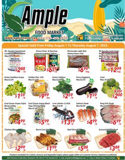 Flyer Ample Food Market 01.08.2025 - 07.08.2025