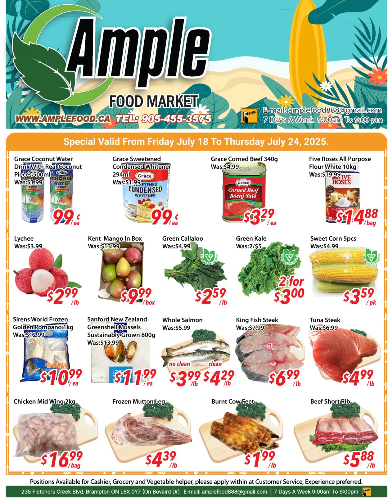 Flyer Ample Food Market 18.07.2025 - 24.07.2025