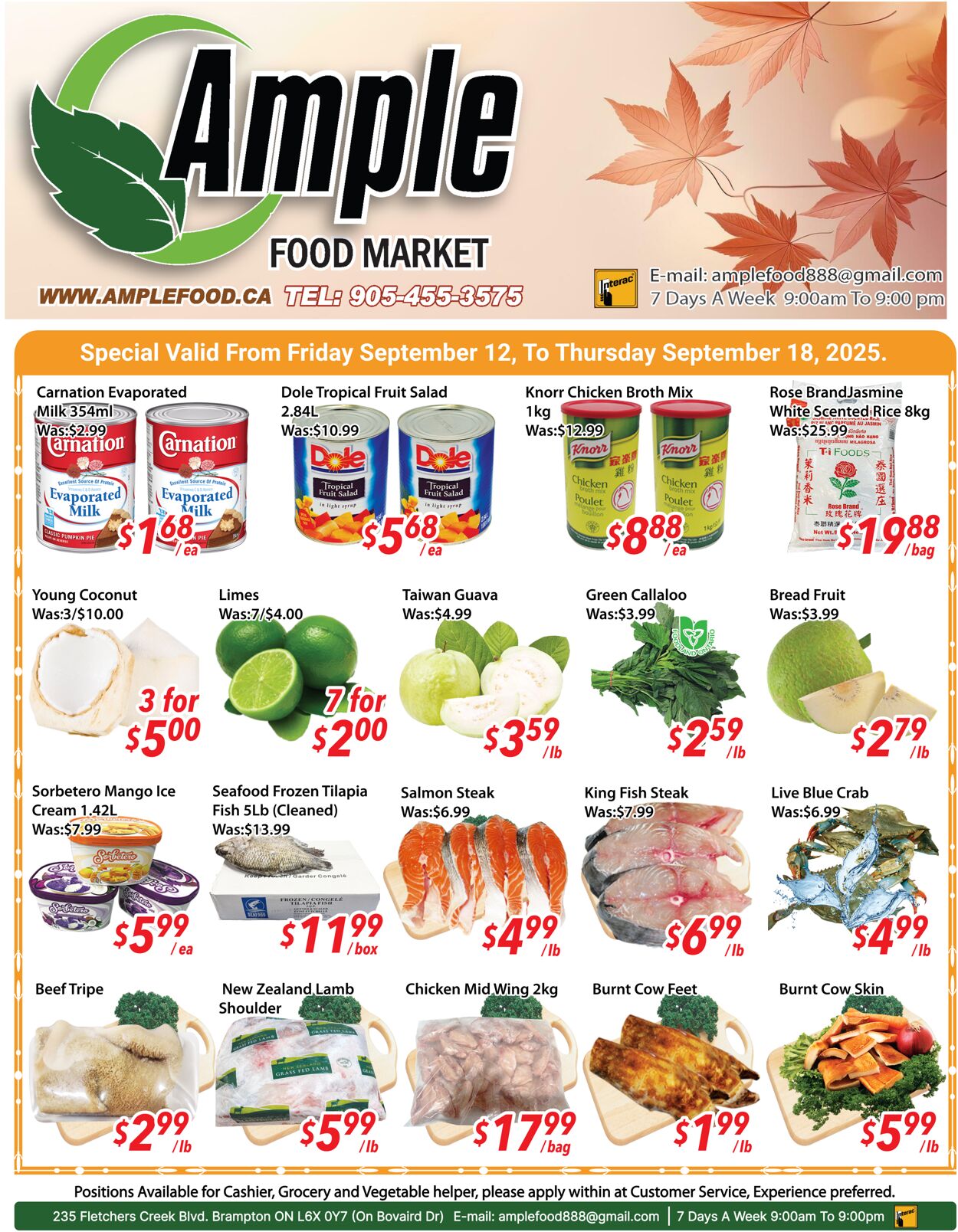 Flyer Ample Food Market 12.09.2025 - 18.09.2025