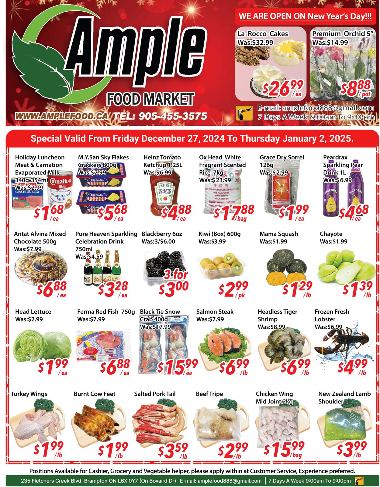 Ample Food Market Promotional flyers