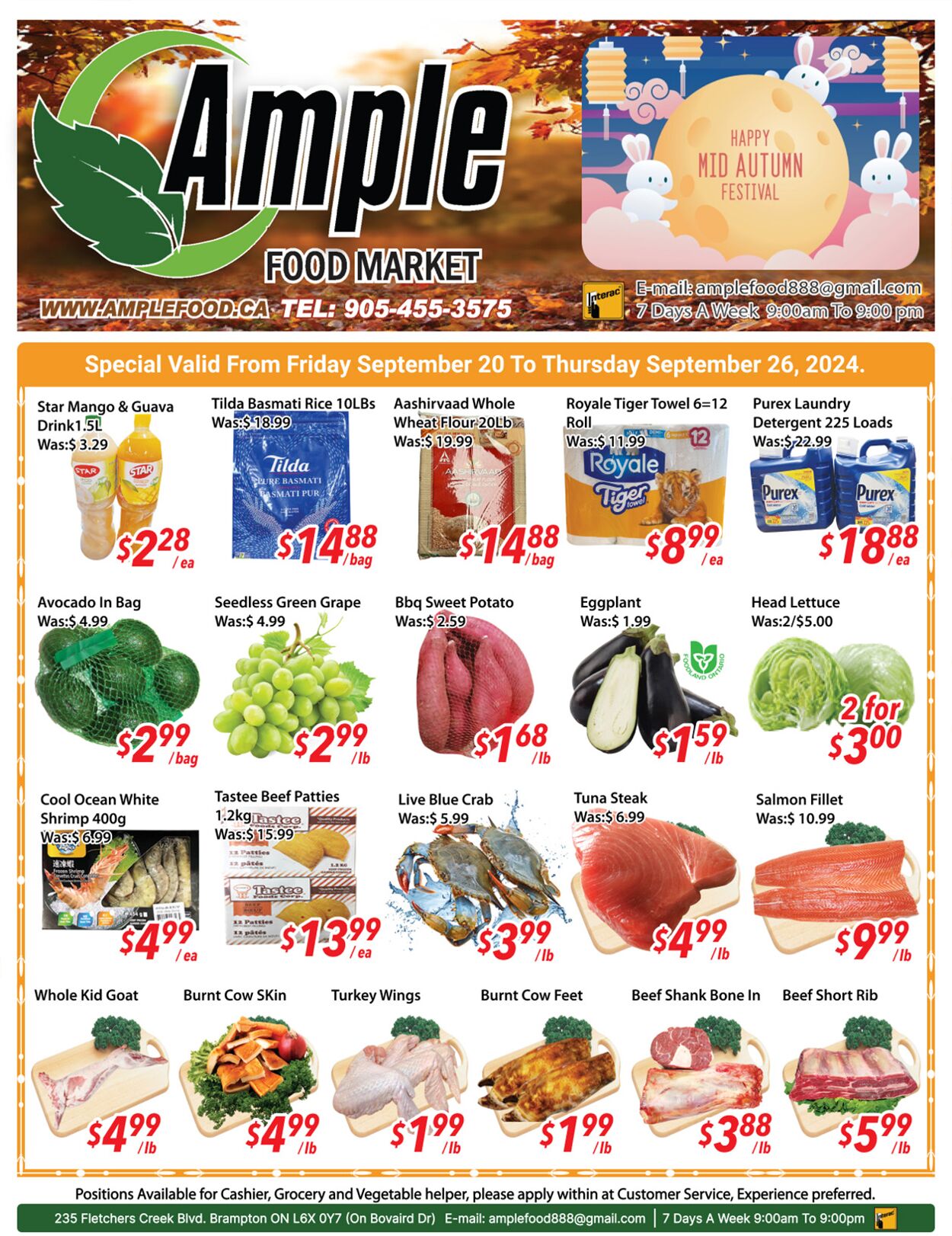 Ample Food Market Promotional flyers