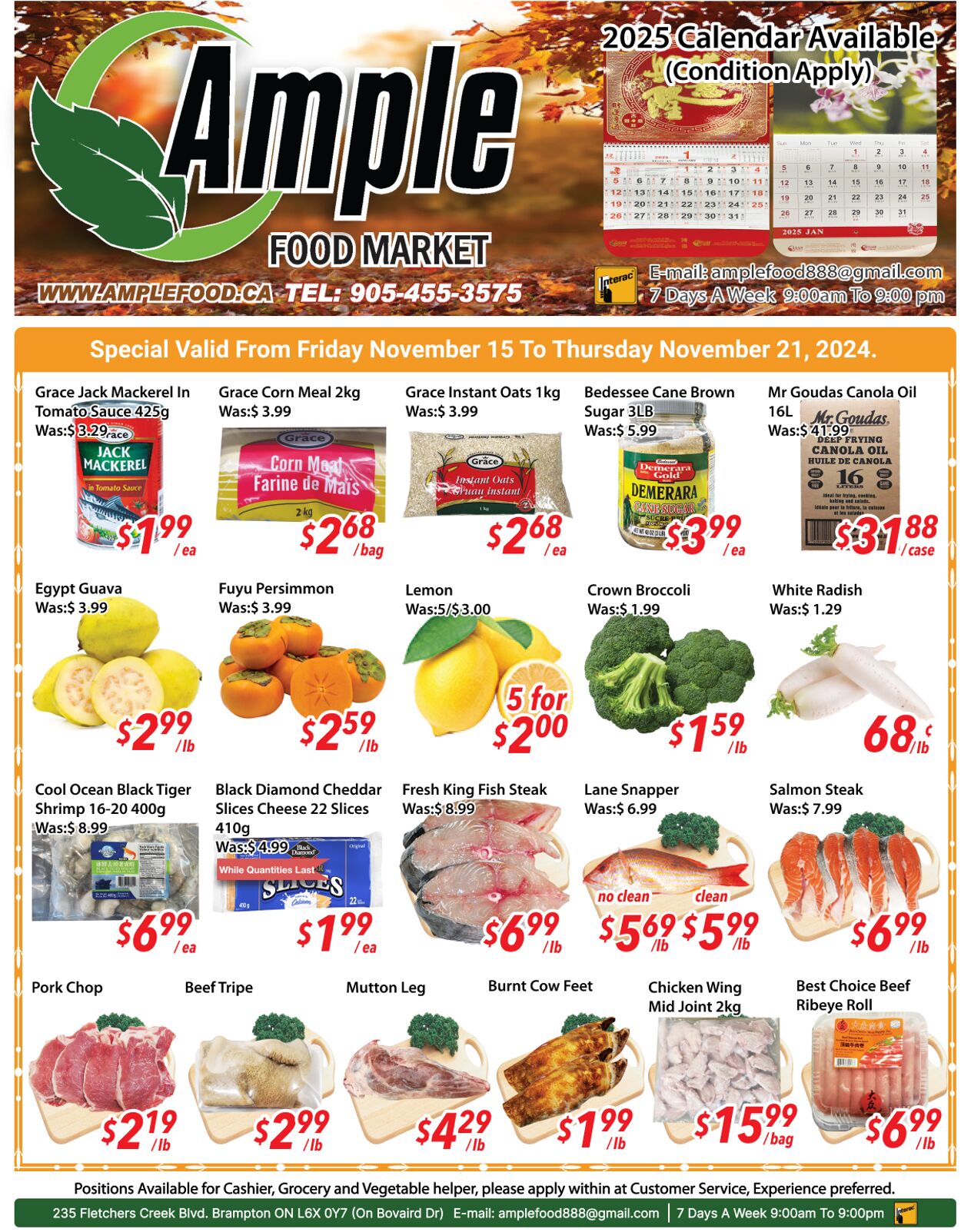 Ample Food Market Promotional flyers