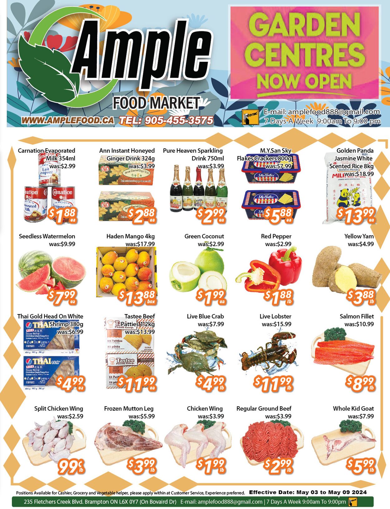 Ample Food Market Promotional flyers
