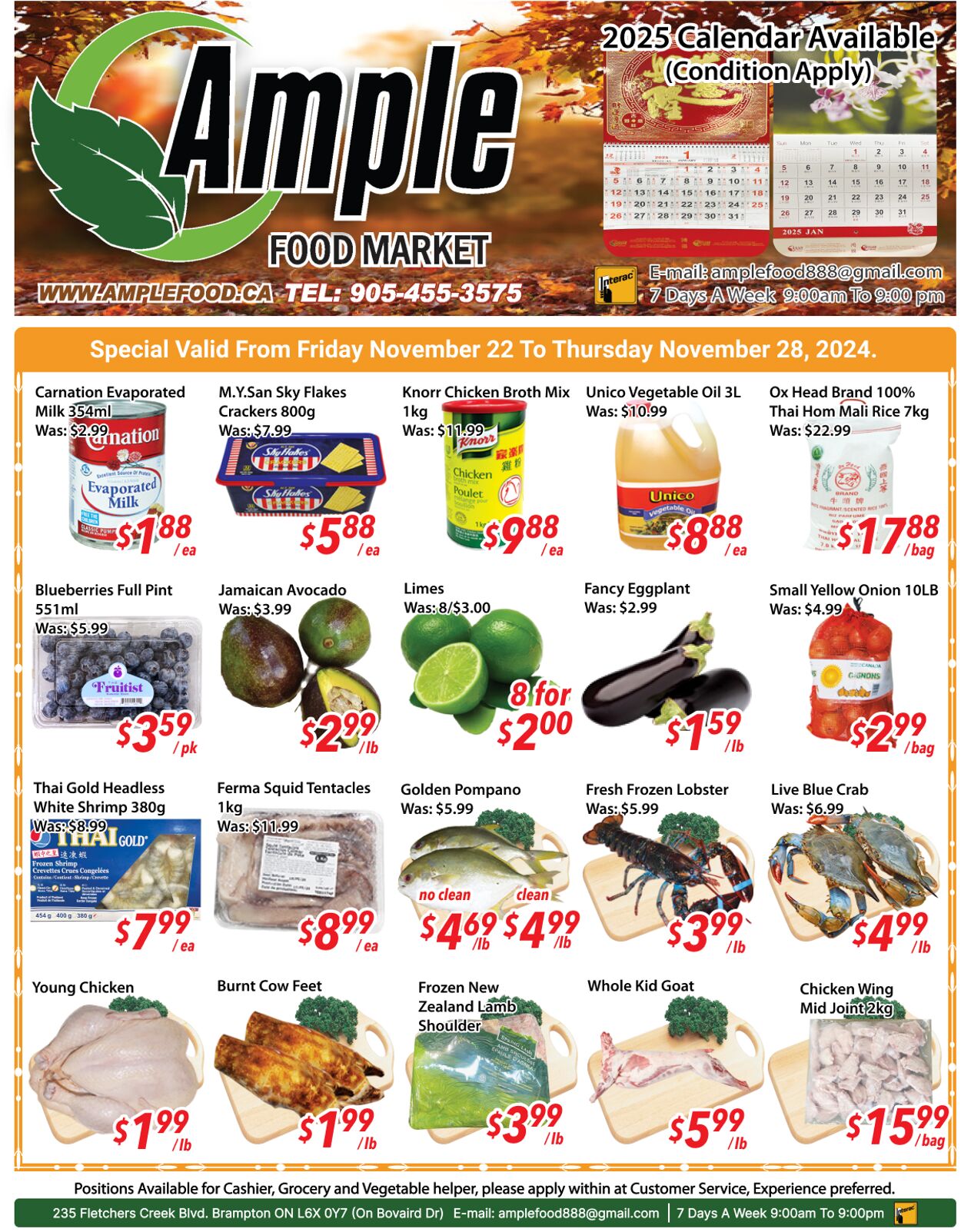 Ample Food Market Promotional flyers