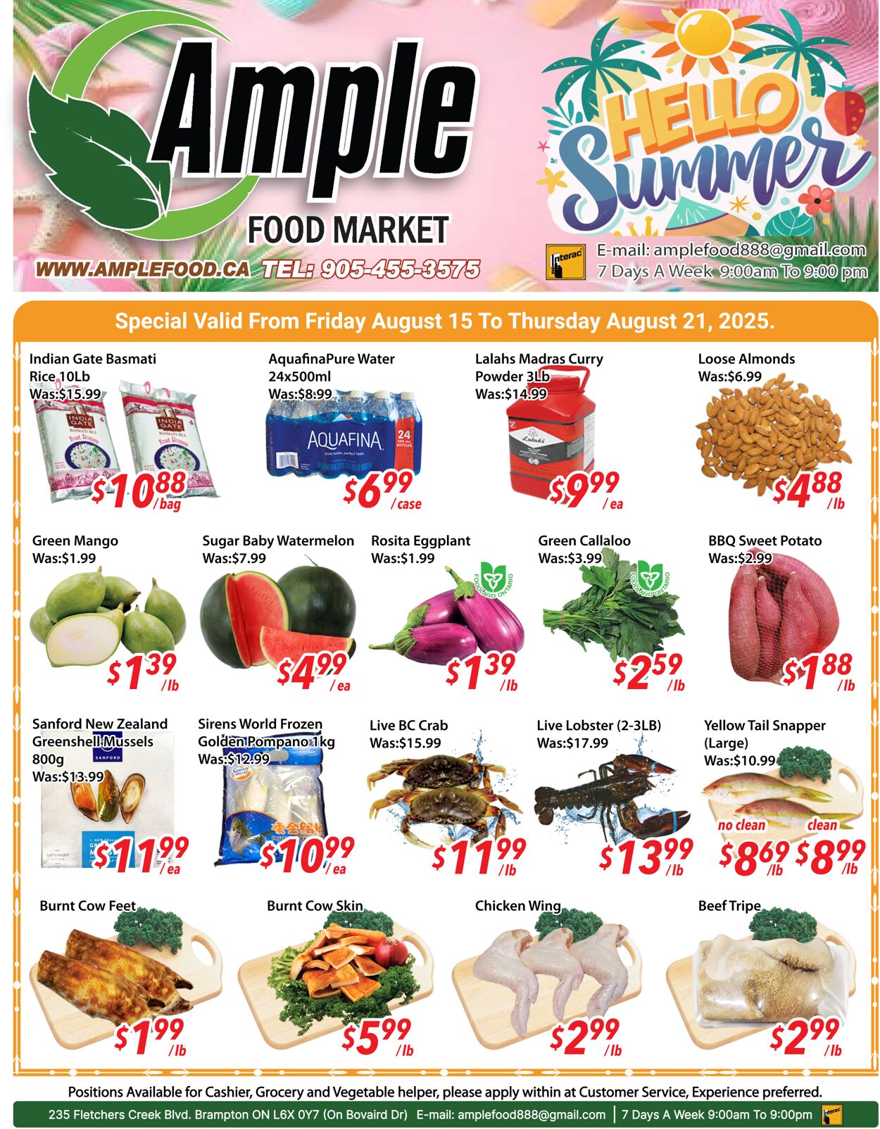 Flyer Ample Food Market 22.08.2025 - 28.08.2025