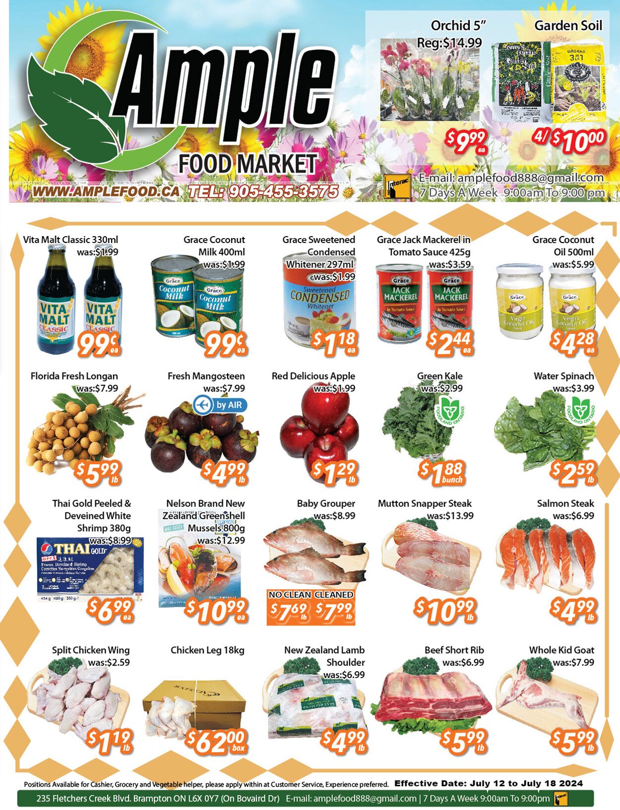 Flyer Ample Food Market 12.07.2024 - 18.07.2024