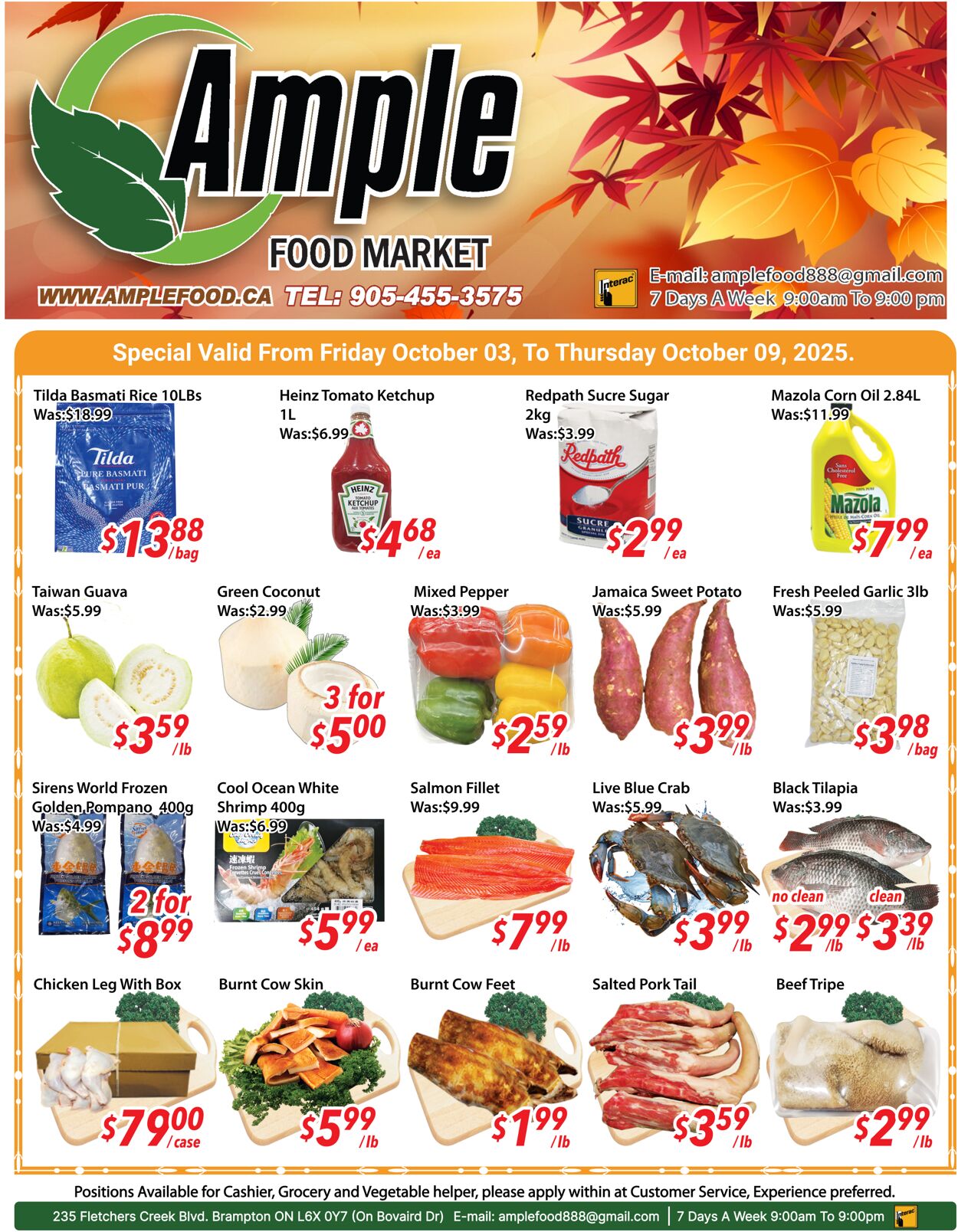Flyer Ample Food Market 03.10.2025 - 09.10.2025