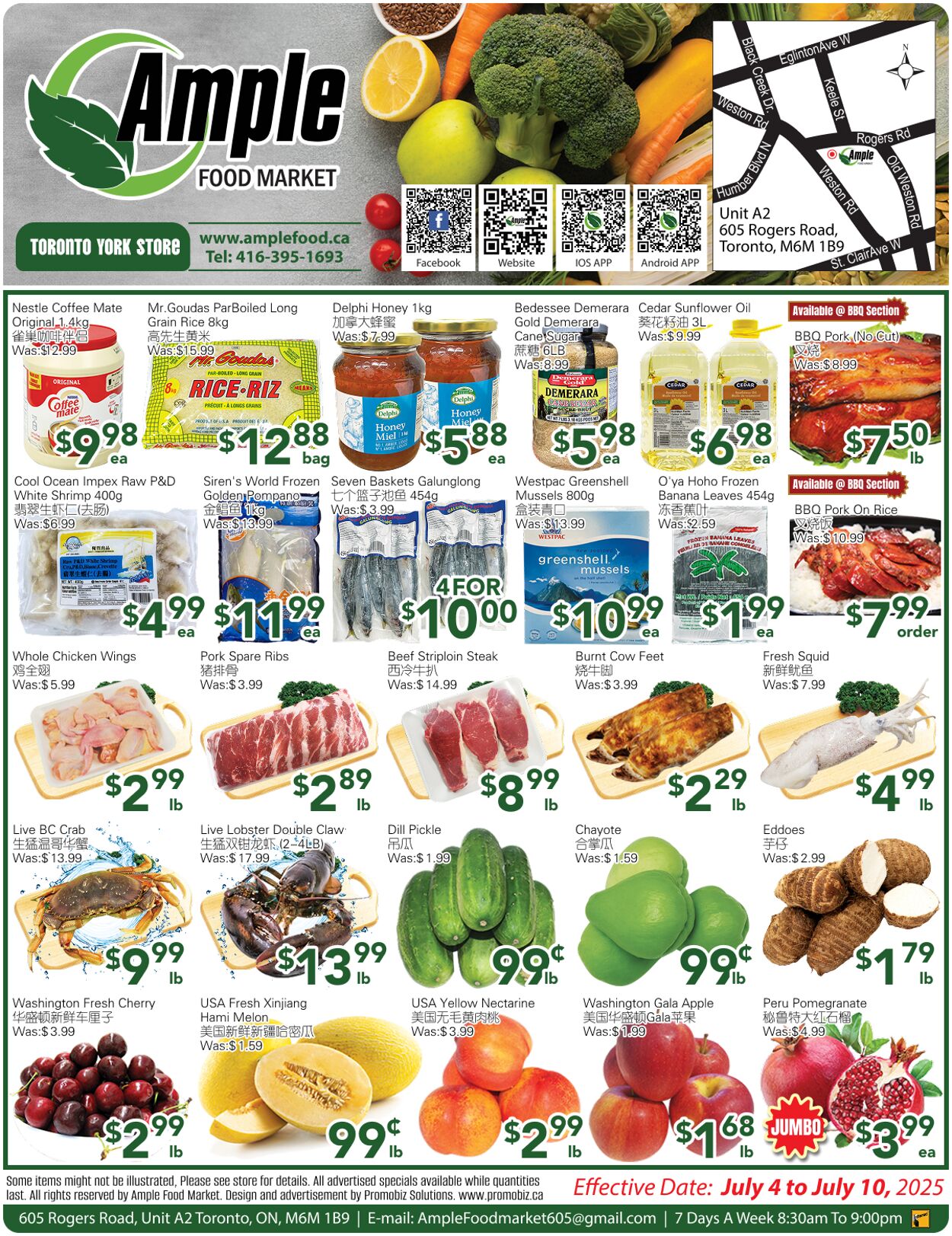 Flyer Ample Food Market 04.07.2025 - 10.07.2025