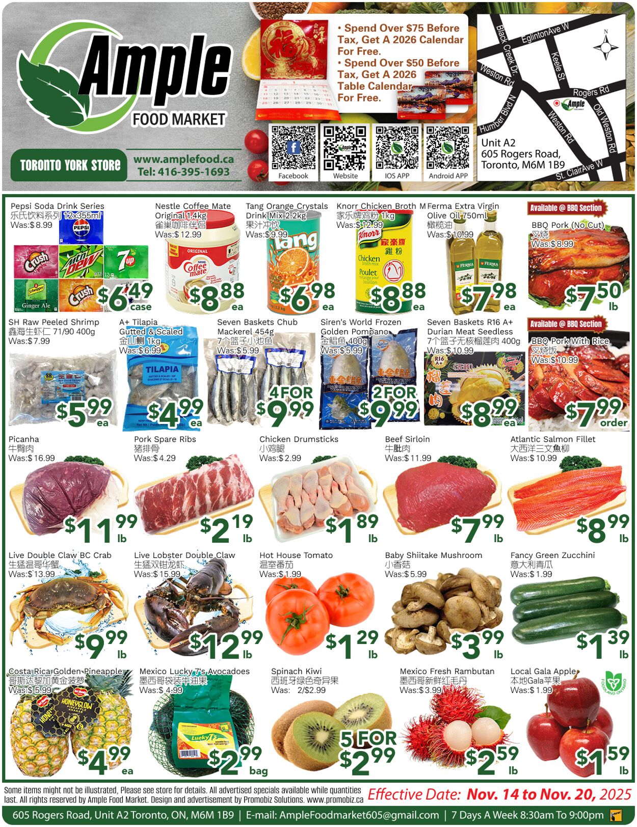 Flyer Ample Food Market 14.11.2025 - 20.11.2025