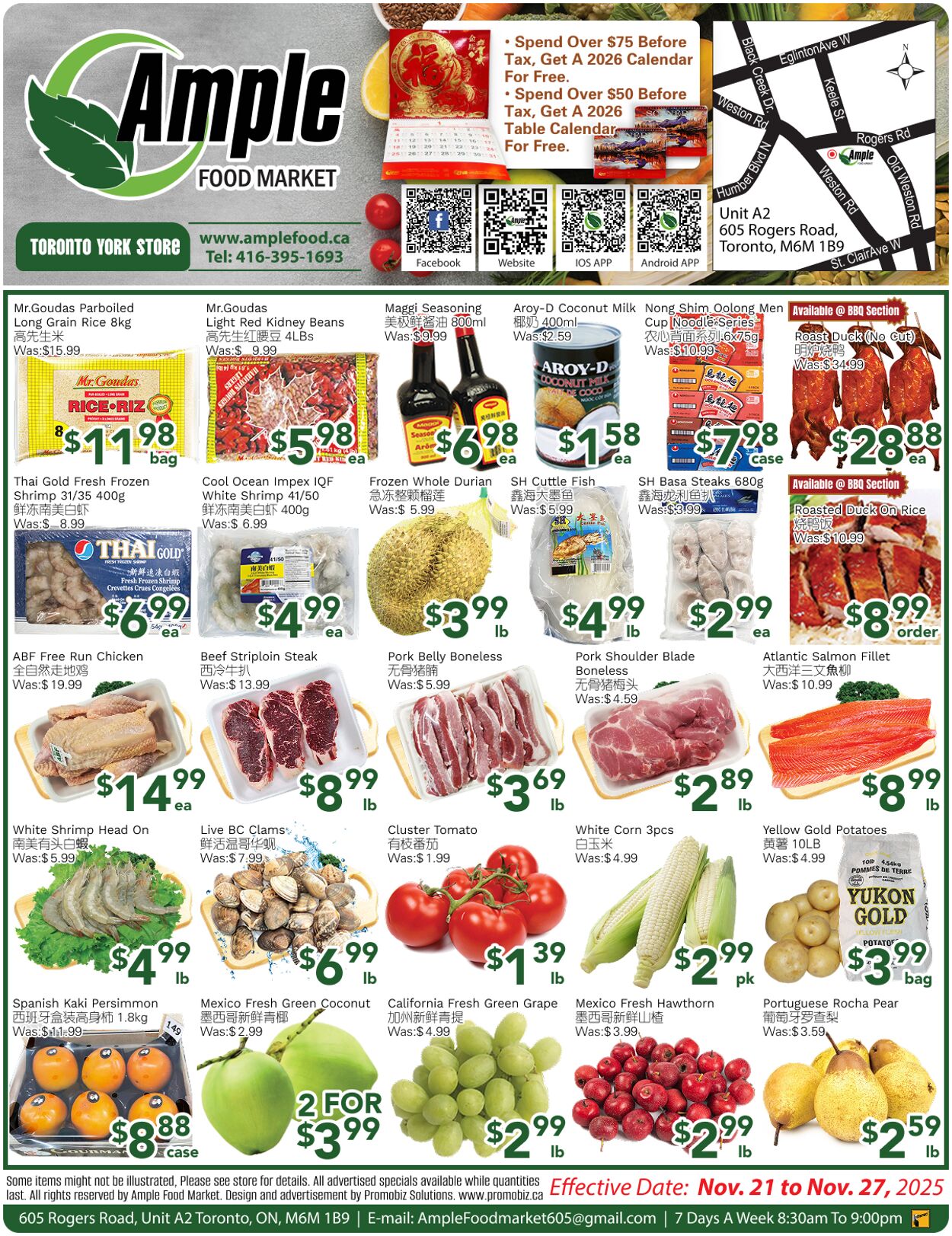 Flyer Ample Food Market 21.11.2025 - 27.11.2025