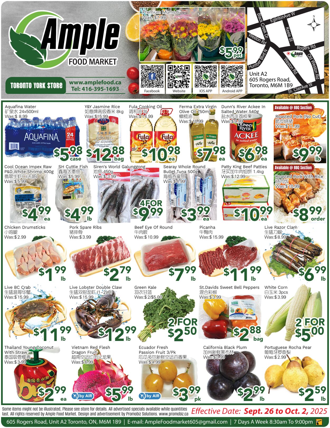 Flyer Ample Food Market 26.09.2025 - 02.10.2025