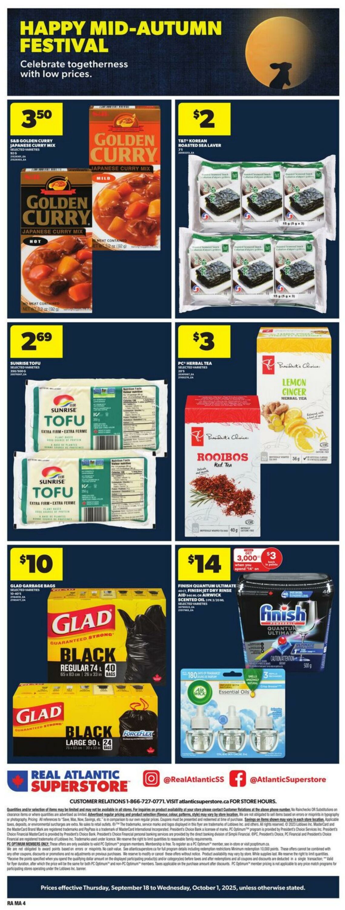Flyer Atlantic Superstore 18.09.2025 - 01.10.2025