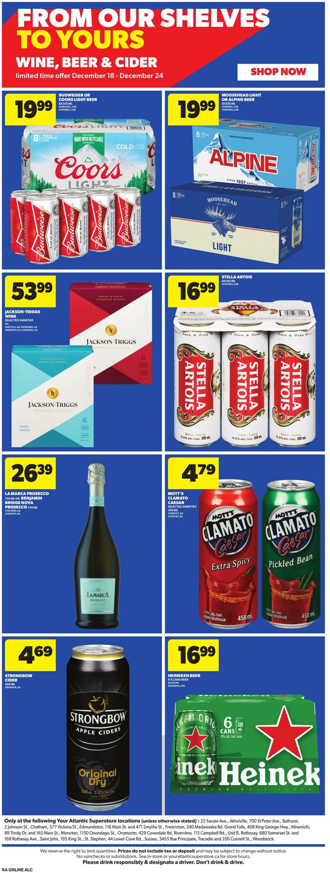 Flyer Atlantic Superstore 18.12.2025 - 24.12.2025