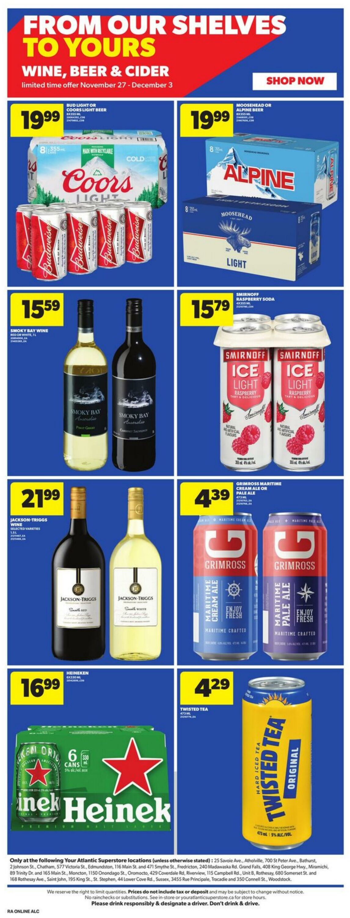 Flyer Atlantic Superstore 27.11.2025 - 03.12.2025