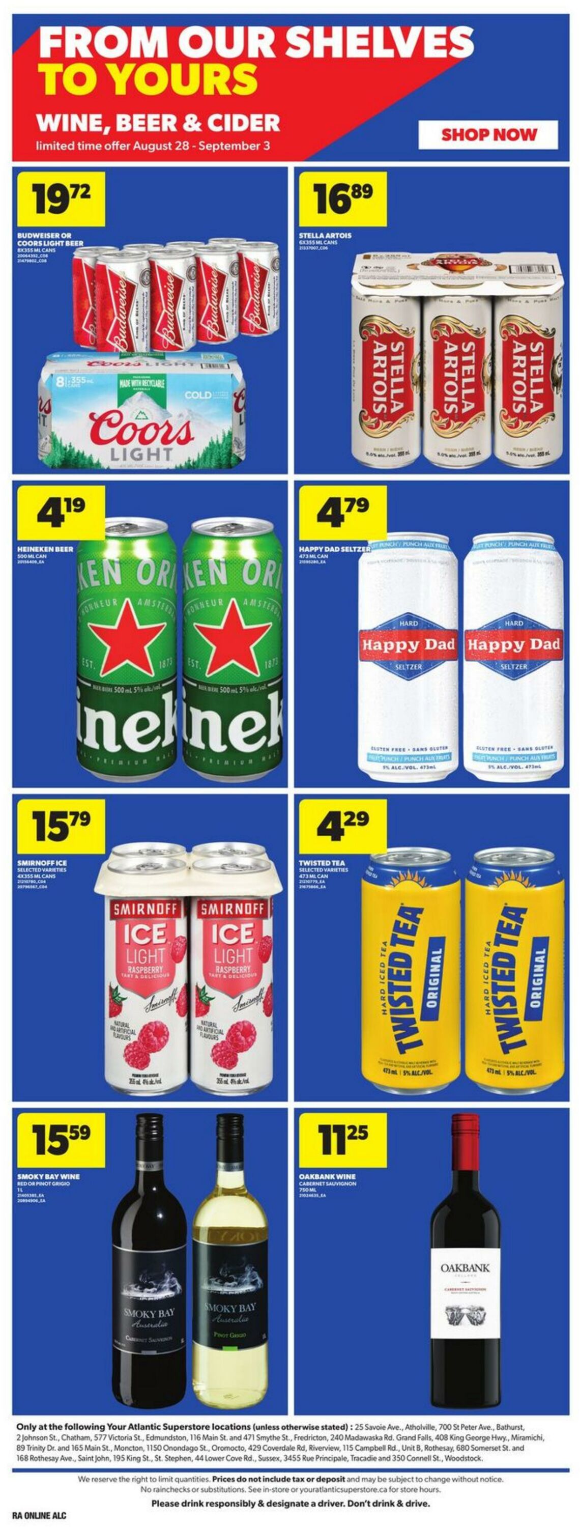 Flyer Atlantic Superstore 28.08.2025 - 03.09.2025