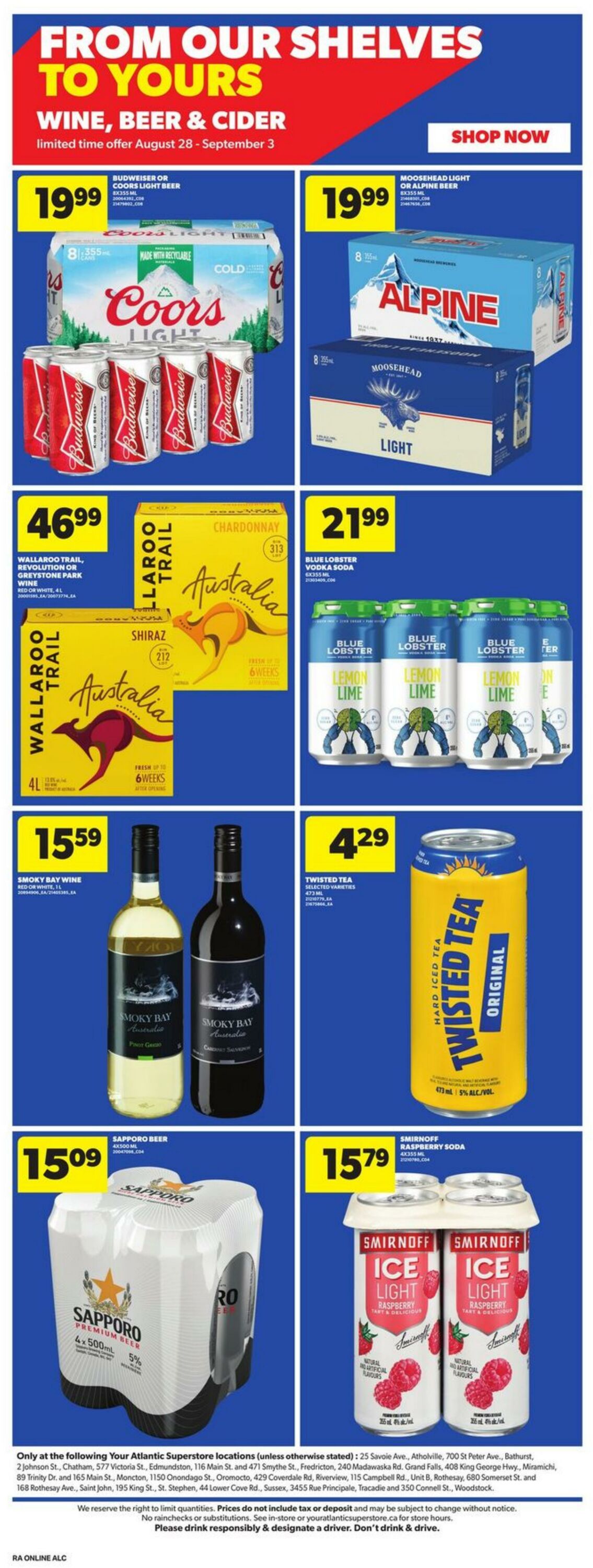 Flyer Atlantic Superstore 30.10.2025 - 05.11.2025