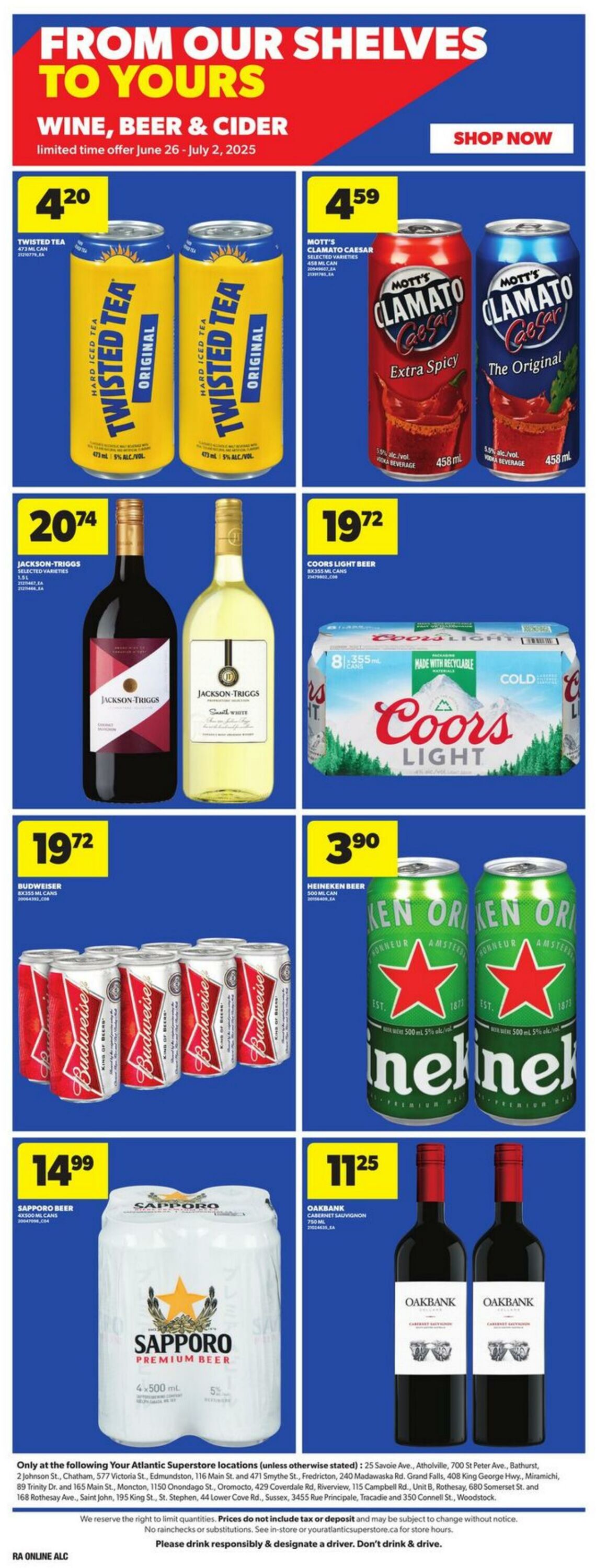 Flyer Atlantic Superstore 26.06.2025 - 02.07.2025