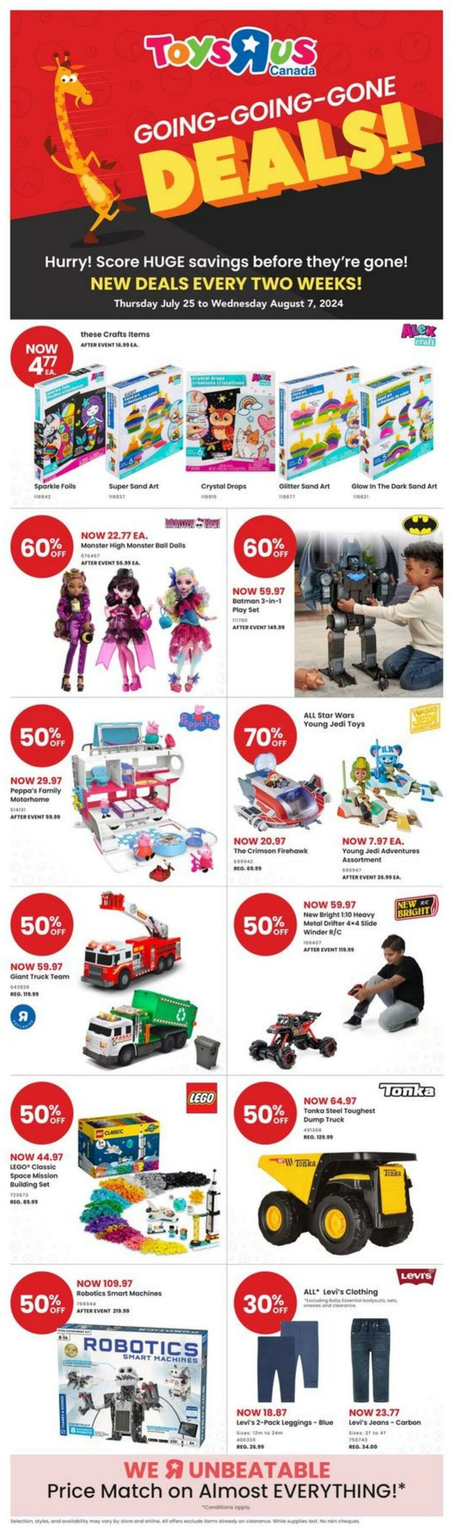 Flyer Toys'R'Us 25.07.2024 - 07.08.2024