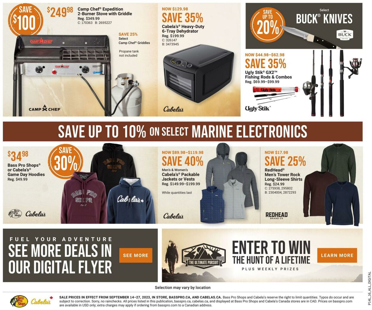 Flyer Bass Pro Shops 14.09.2023 - 27.09.2023