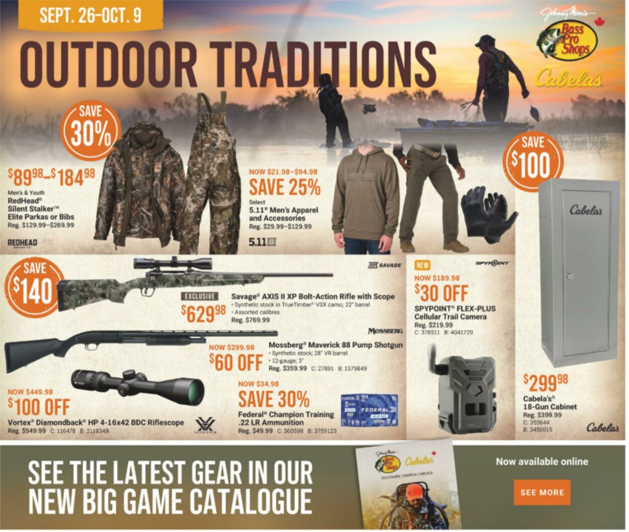 Flyer Bass Pro Shops 26.09.2024 - 09.10.2024