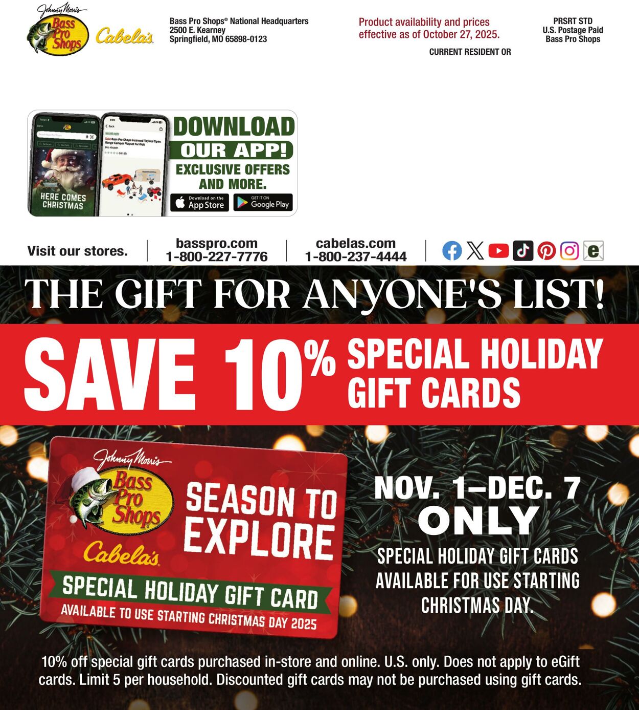 Flyer Bass Pro Shops 24.10.2025 - 24.12.2025