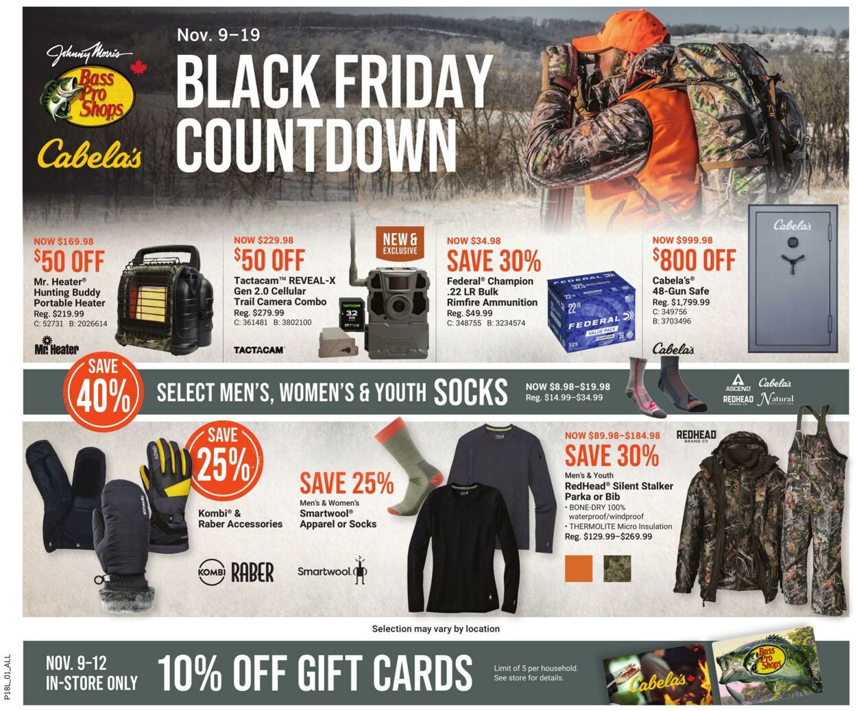 Bass Pro Shops Promotional Flyer Black Friday Valid from 09.11 to