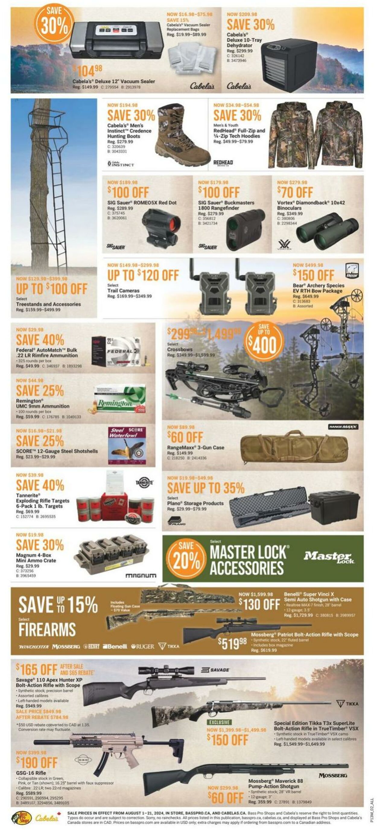 Flyer Bass Pro Shops 01.08.2024 - 21.08.2024