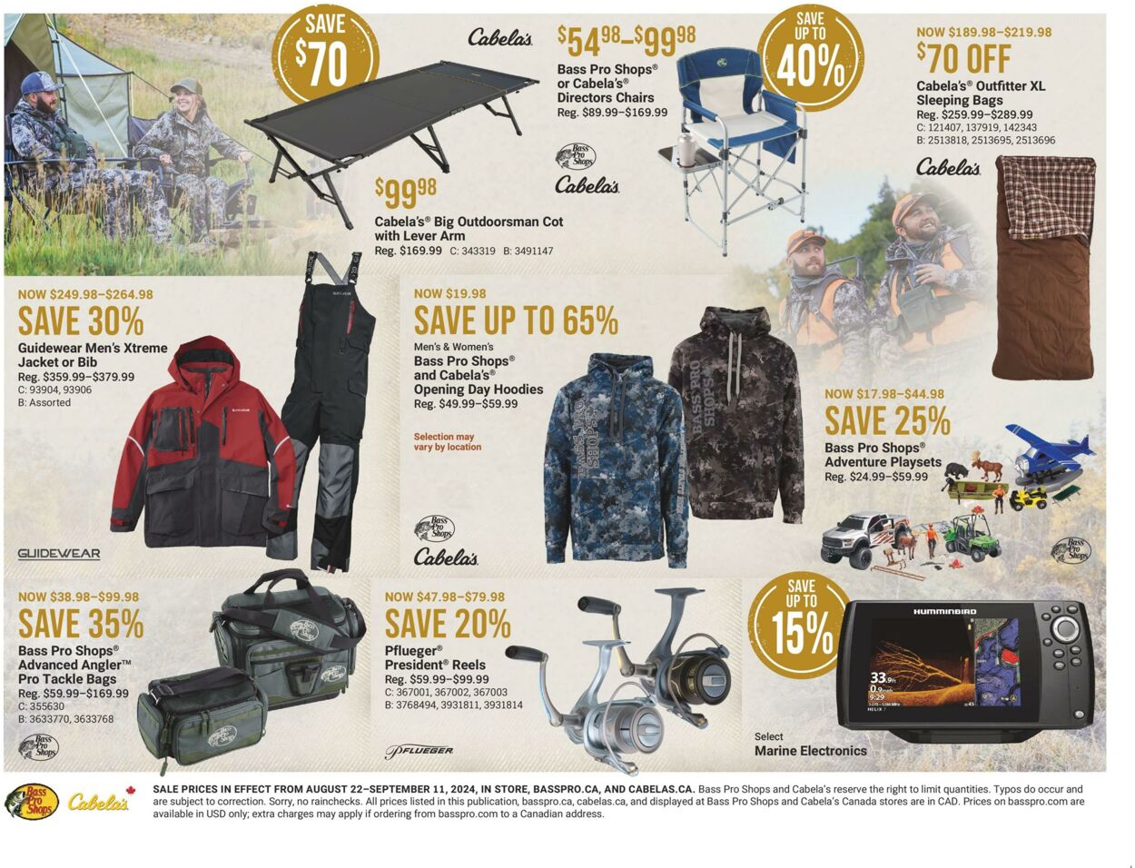 Flyer Bass Pro Shops 22.08.2024 - 11.09.2024