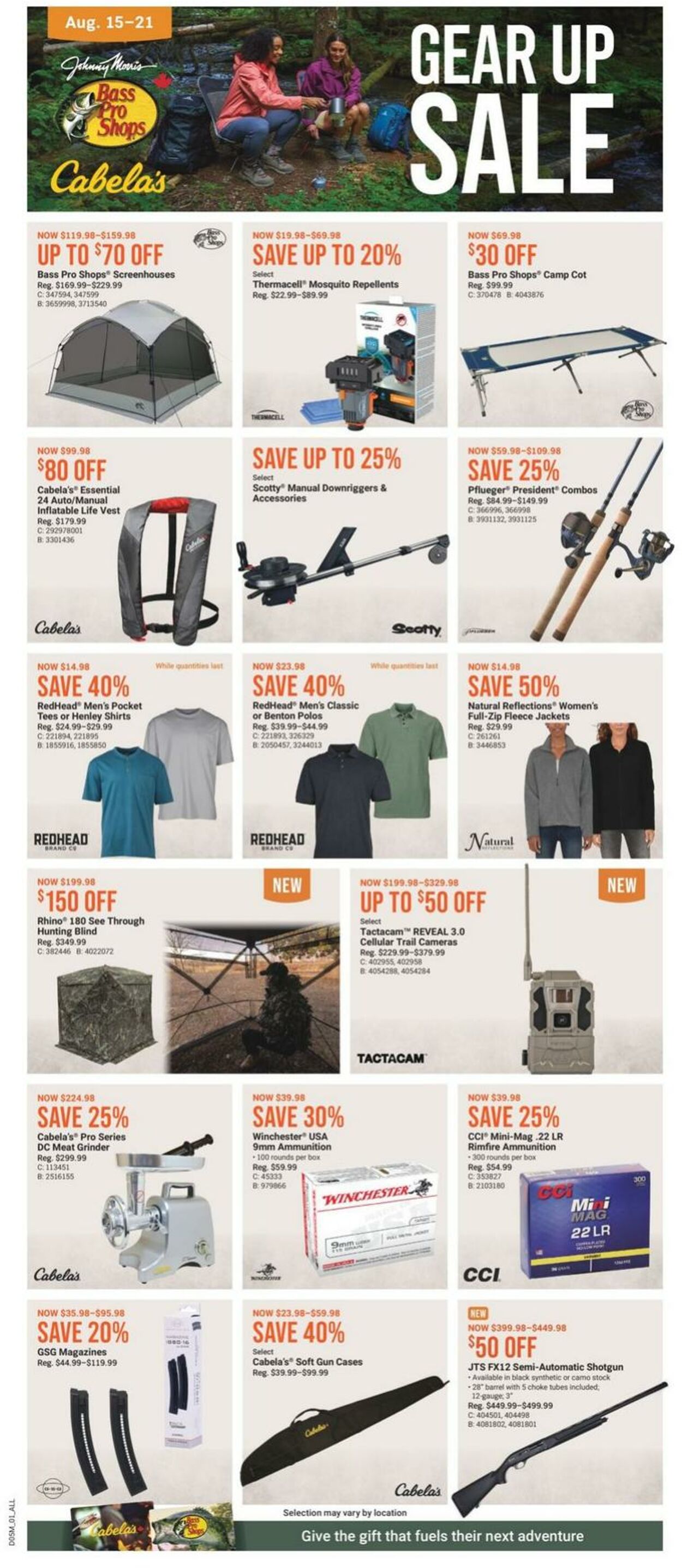 Flyer Bass Pro Shops 15.08.2024 - 21.08.2024