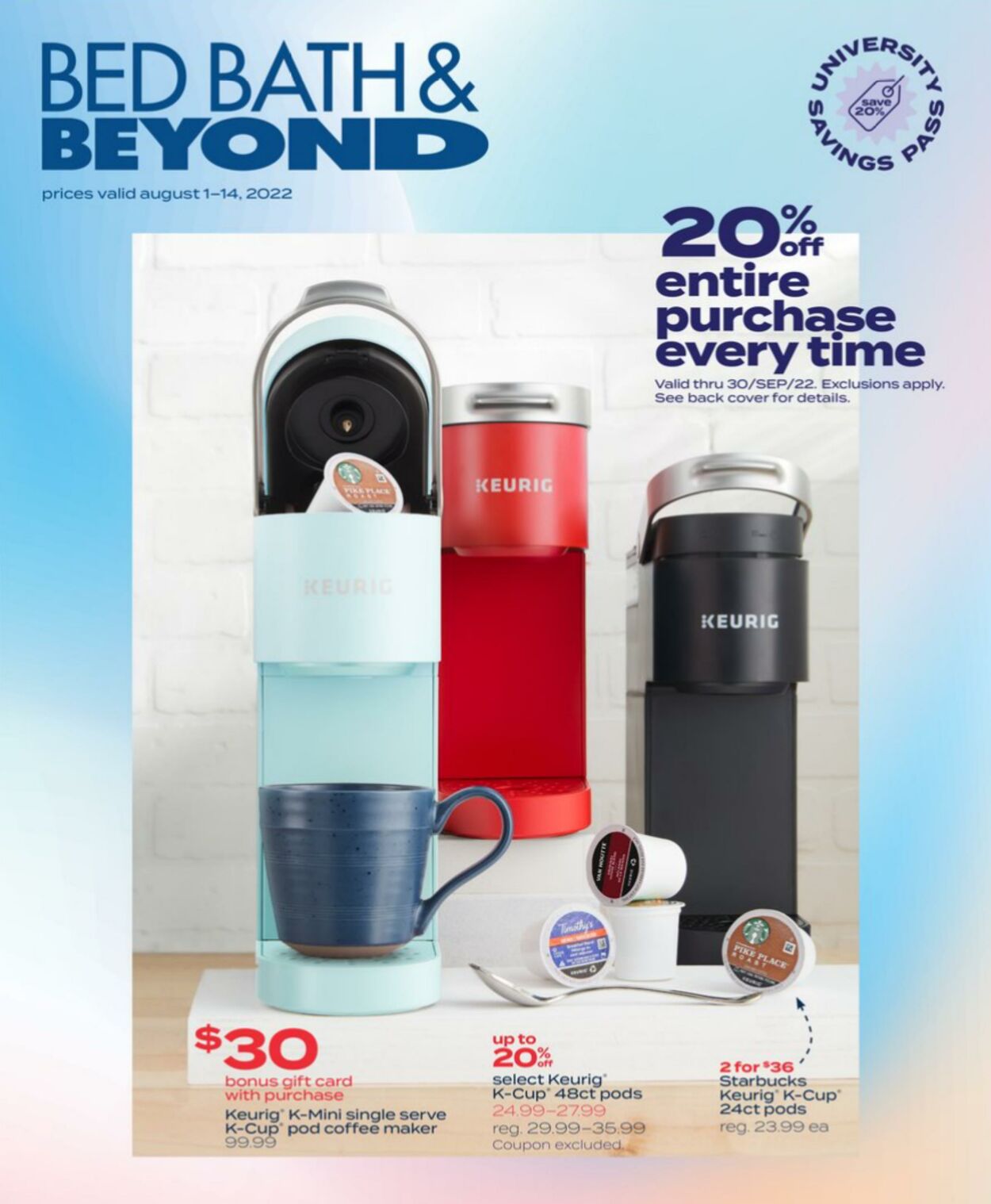 Bed Bath & Beyond Promotional flyers