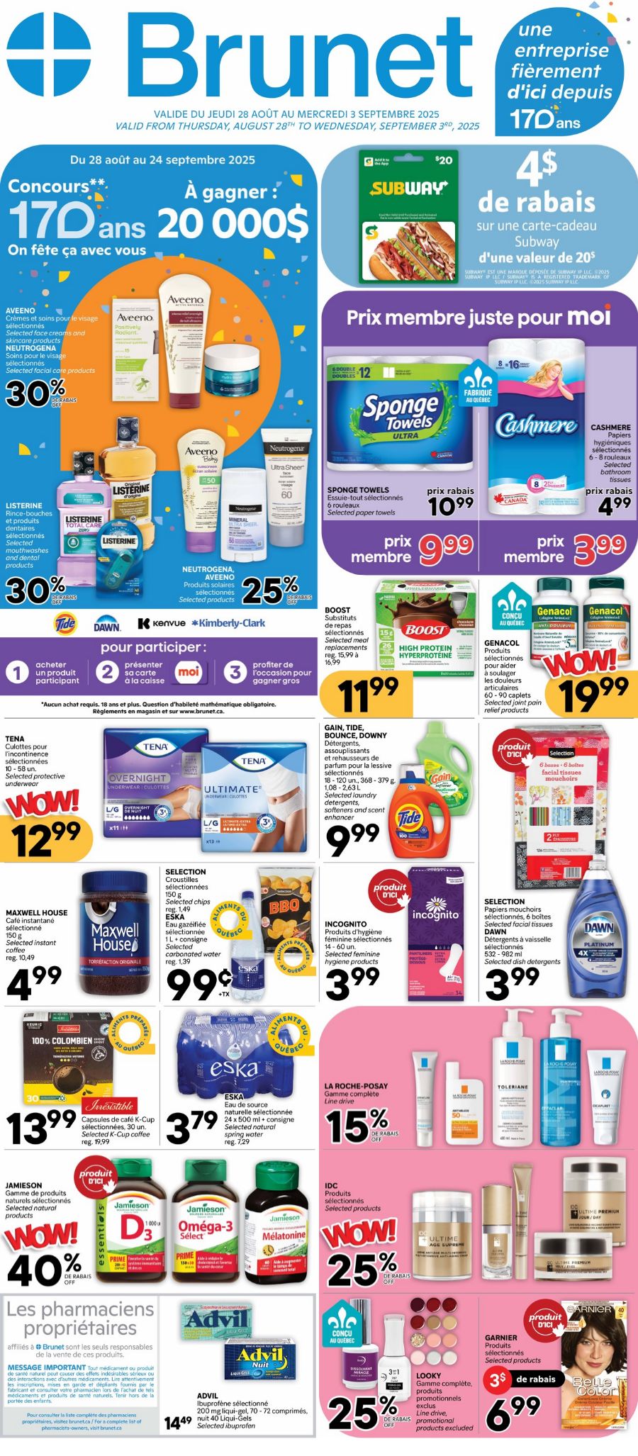 Flyer Brunet 28.08.2025 - 03.09.2025
