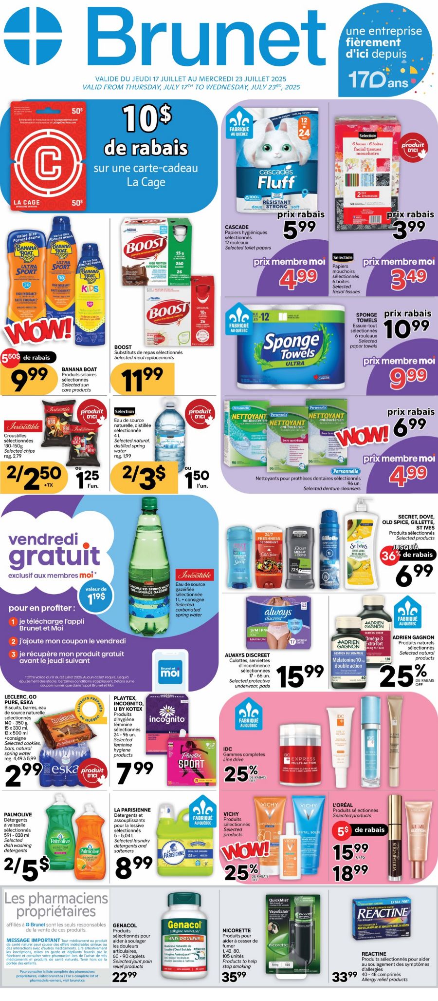 Flyer Brunet 17.07.2025 - 23.07.2025