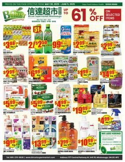 Flyer Btrust Supermarket 30.05.2025 - 05.06.2025
