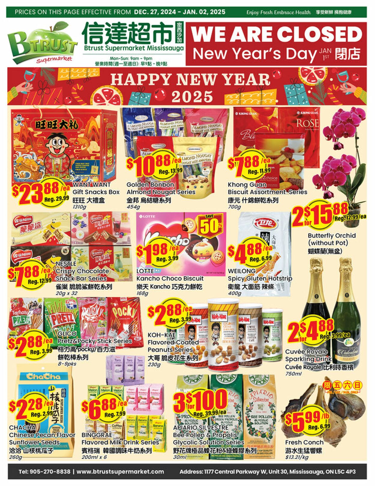 Flyer Btrust Supermarket 27.12.2024 - 02.01.2025