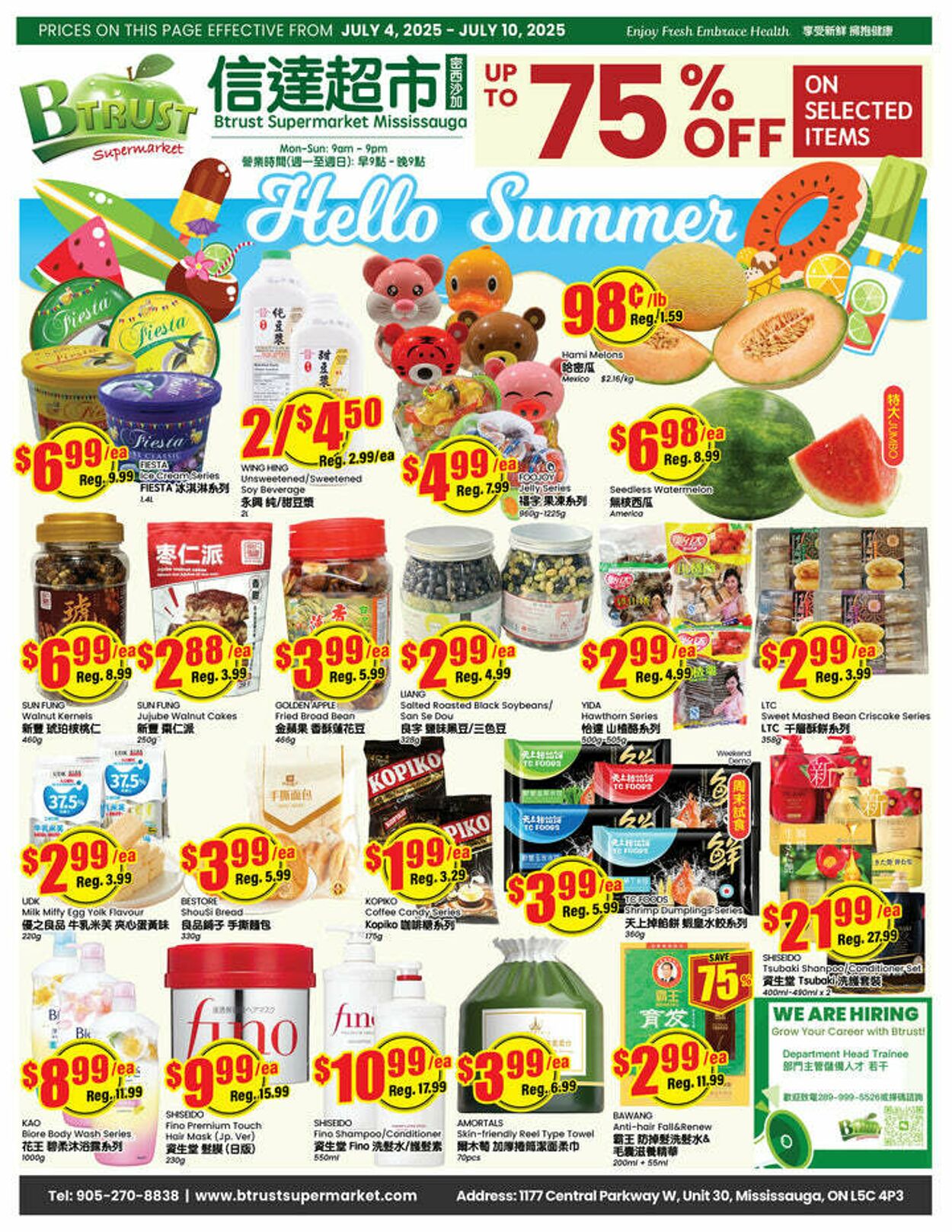 Flyer Btrust Supermarket 04.07.2025 - 10.07.2025